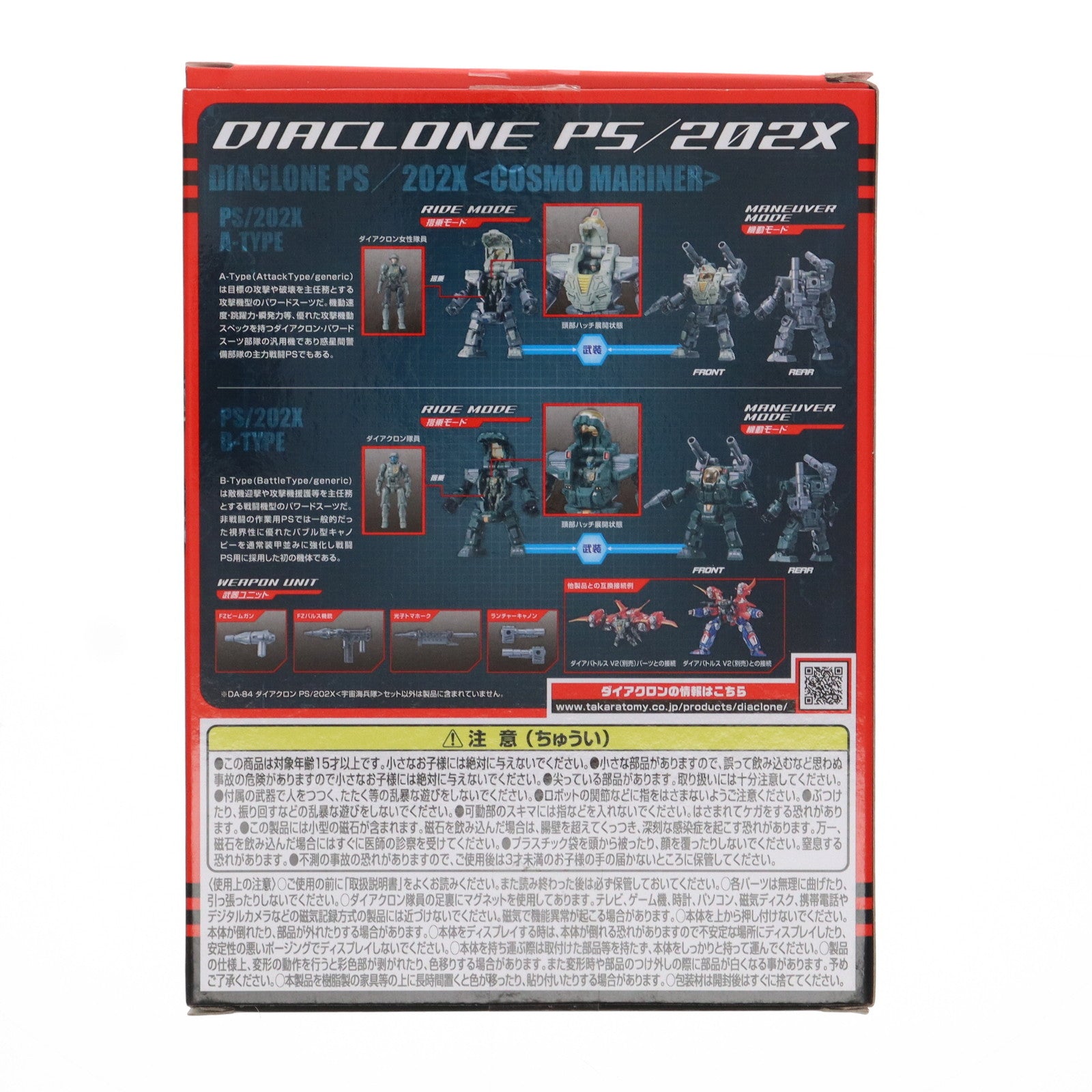 【中古即納】[TOY] タカラトミーモール限定 DA-84 ダイアクロンPS/202X(宇宙海兵隊)セット 完成トイ タカラトミー(20220228)