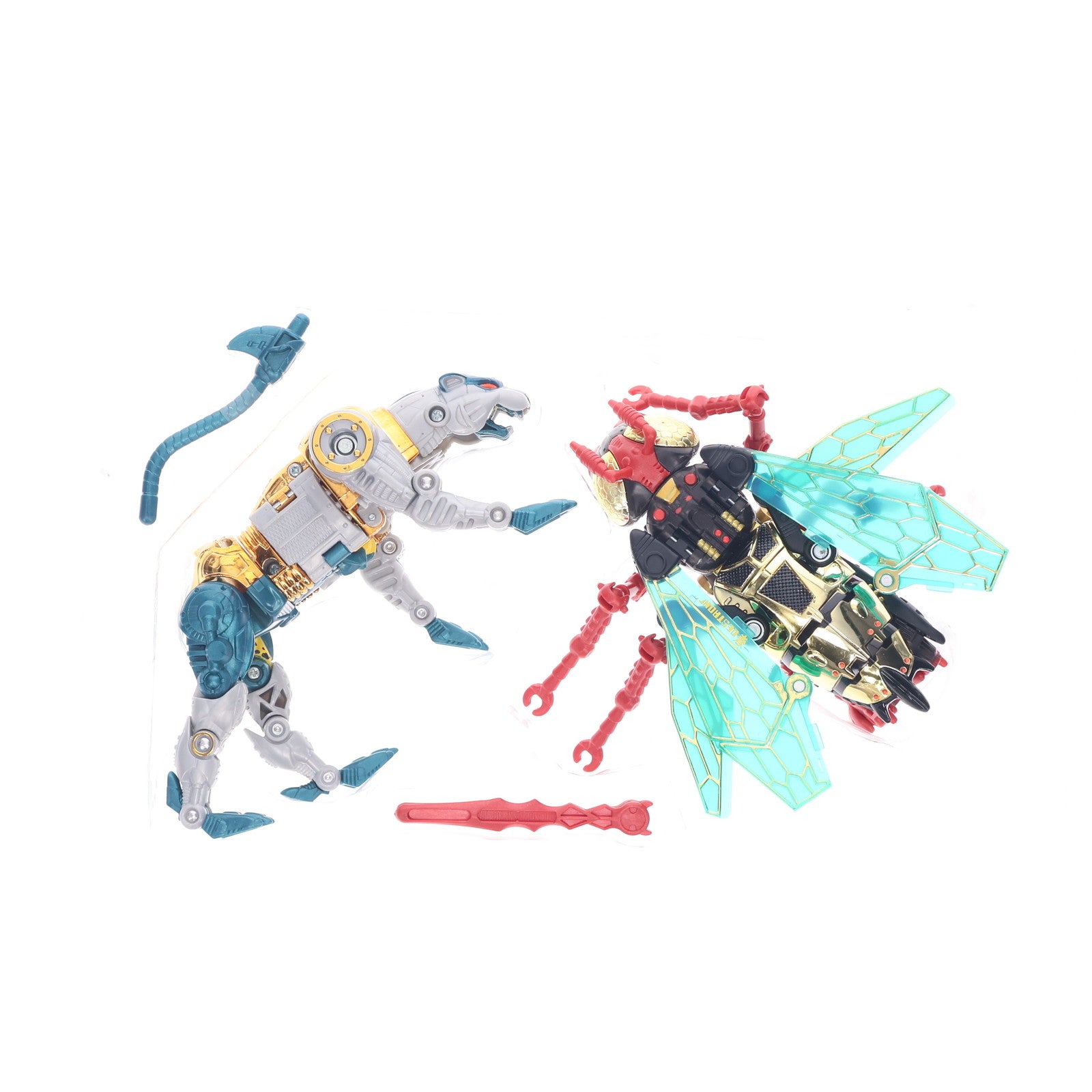 【中古即納】[TOY] トランスフォーマー ビーストウォーズ メタルス VS-42 疾風の対決 メタルスチータスVSメタルスワスピーター ビーストウォーズメタルス 超生命体トランスフォーマー 完成トイ タカラ(19991231)
