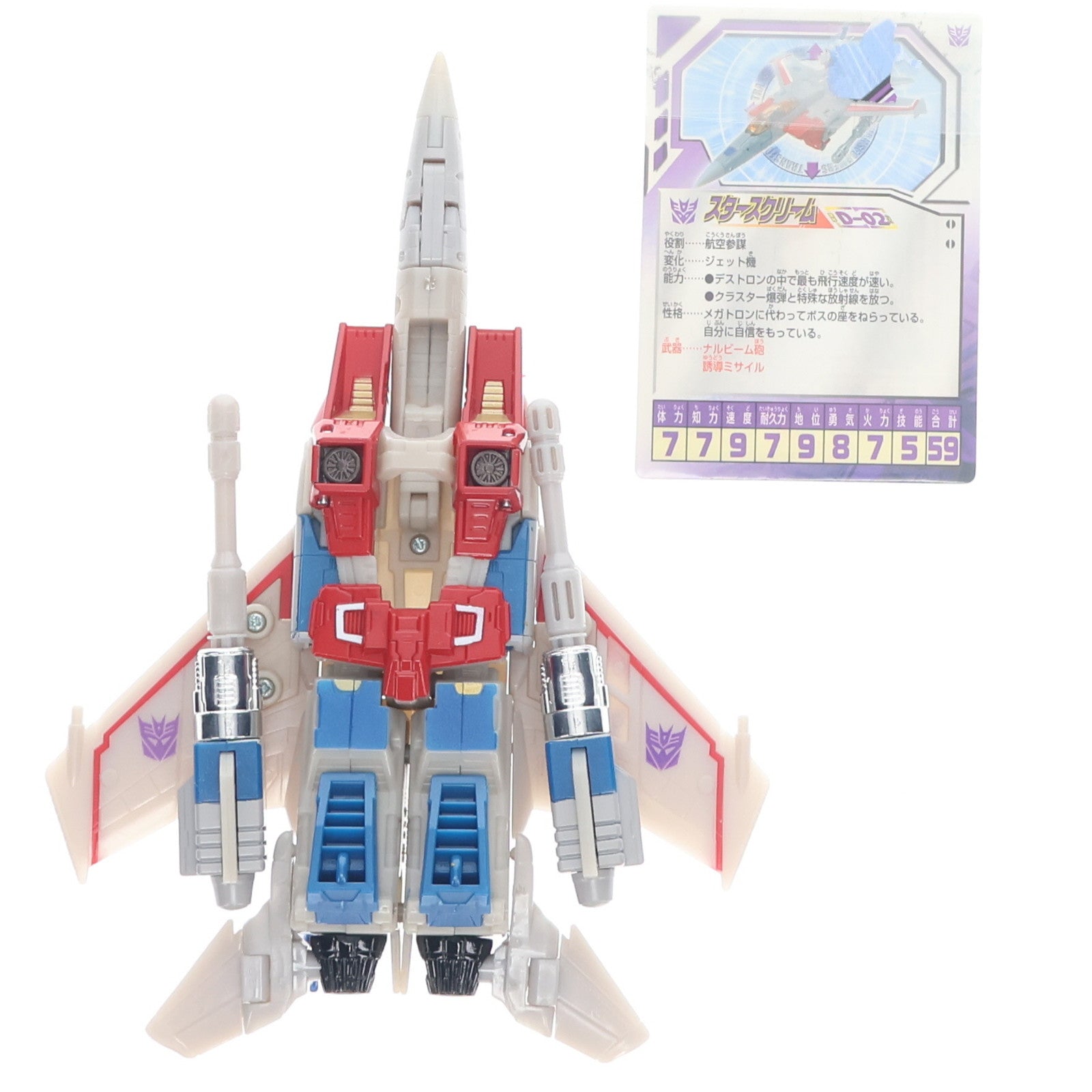 【中古即納】[TOY] 変形!ヘンケイ!トランスフォーマー D-02 スタースクリーム 戦え!超ロボット生命体 トランスフォーマー 完成トイ タカラトミー(20080313)