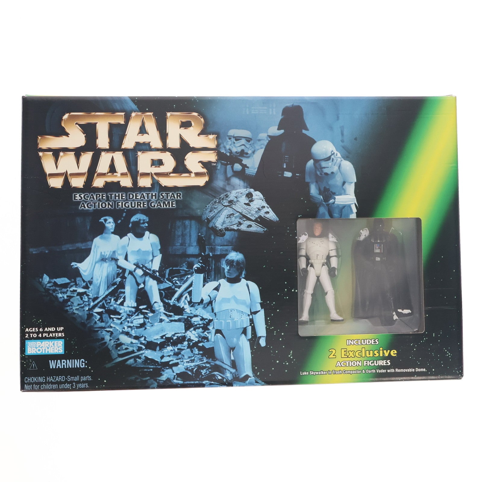 【中古即納】[TOY] STAR WARS Escape the Death Star Action Figure Game(スターウォーズ エスケープ・ザ・デススター アクション・フィギュア・ゲーム) ボードゲーム Parker Brothers(19981231)