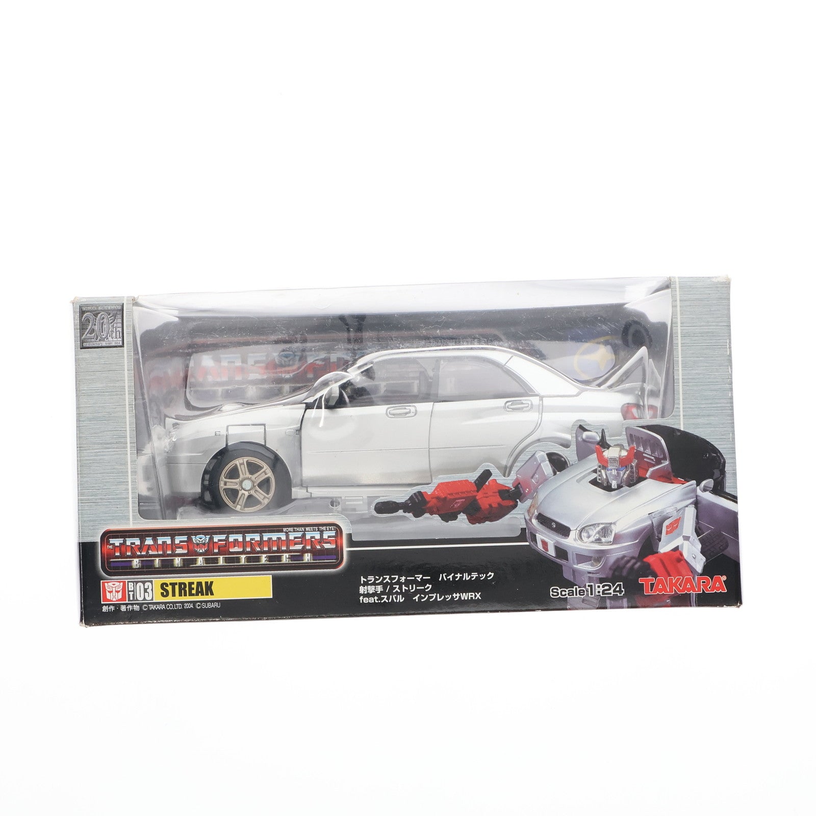 【中古即納】[TOY] トランスフォーマー バイナルテック BT-03 1/24 ストリーク feat.スバル インプレッサWRX 完成トイ タカラ(20040325)