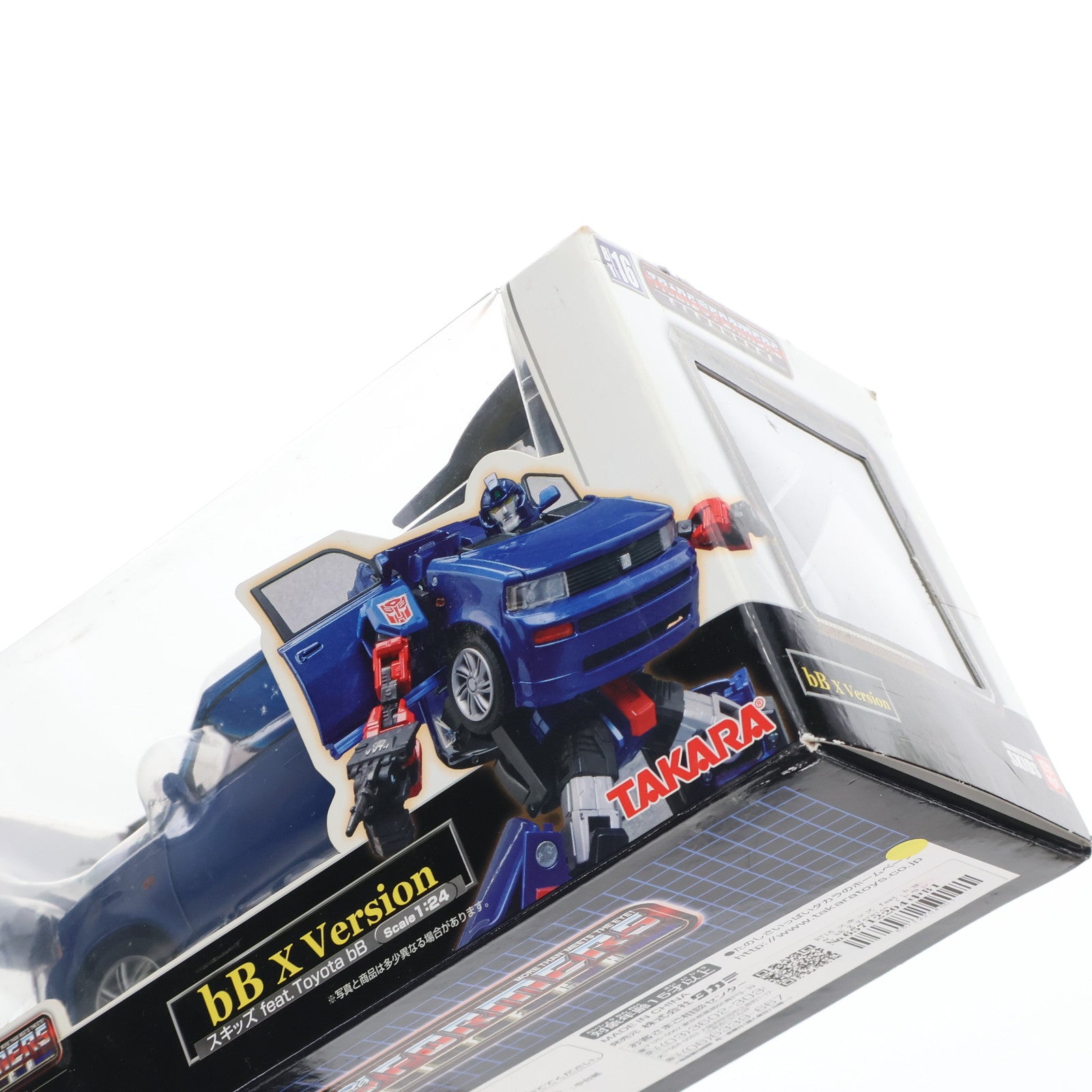 【中古即納】[TOY] トランスフォーマー バイナルテック BT-16 1/24 スキッズ feat.トヨタ bB X Version 完成トイ タカラ(20051119)