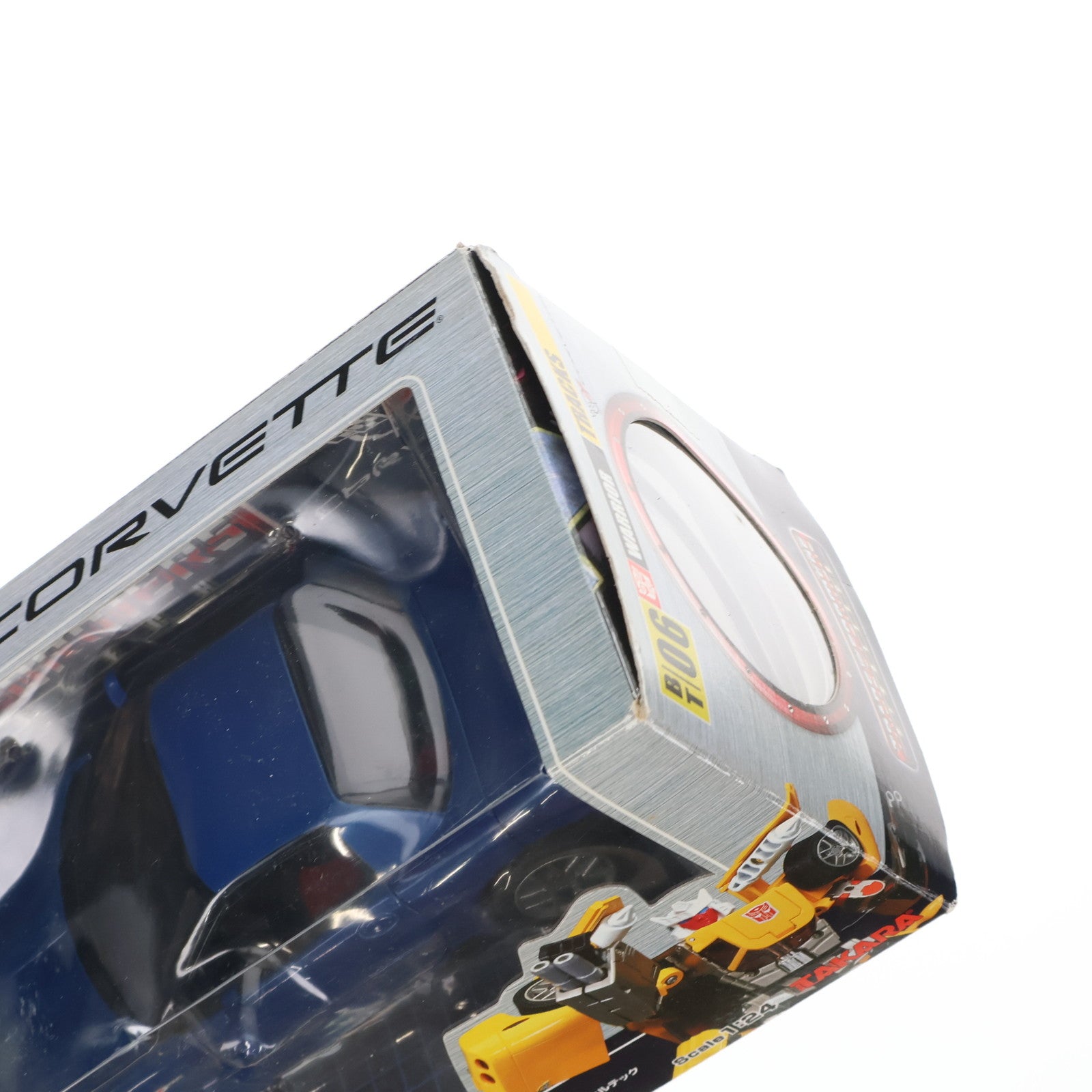 【中古即納】[TOY] トランスフォーマー バイナルテック BT-06 1/24 トラックス feat.シボレー コルベット ブルーバージョン 完成トイ タカラ(20040807)