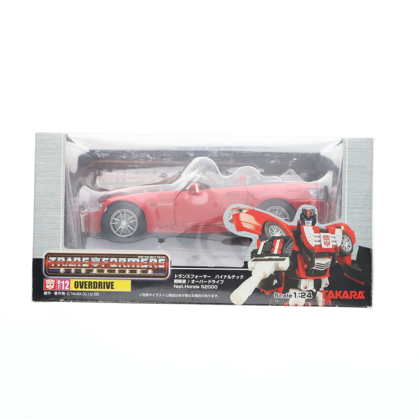 【中古即納】[TOY] トランスフォーマー バイナルテック BT-12 1/24 オーバードライブ feat. Honda S2000 完成トイ タカラ(20050331)