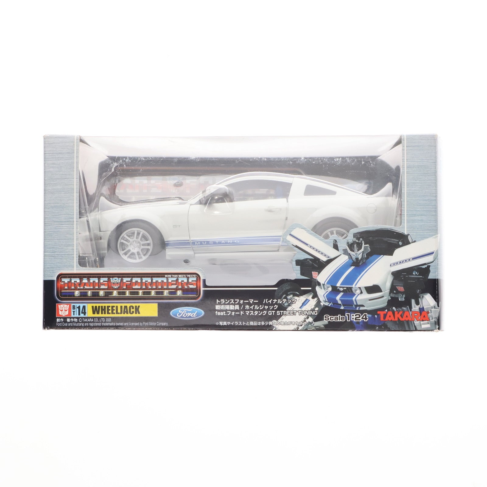 【中古即納】[TOY] トランスフォーマー バイナルテック BT-14 1/24 ホイルジャック feat.フォード マスタングGT STREET TUNING 完成トイ タカラ(20050531)