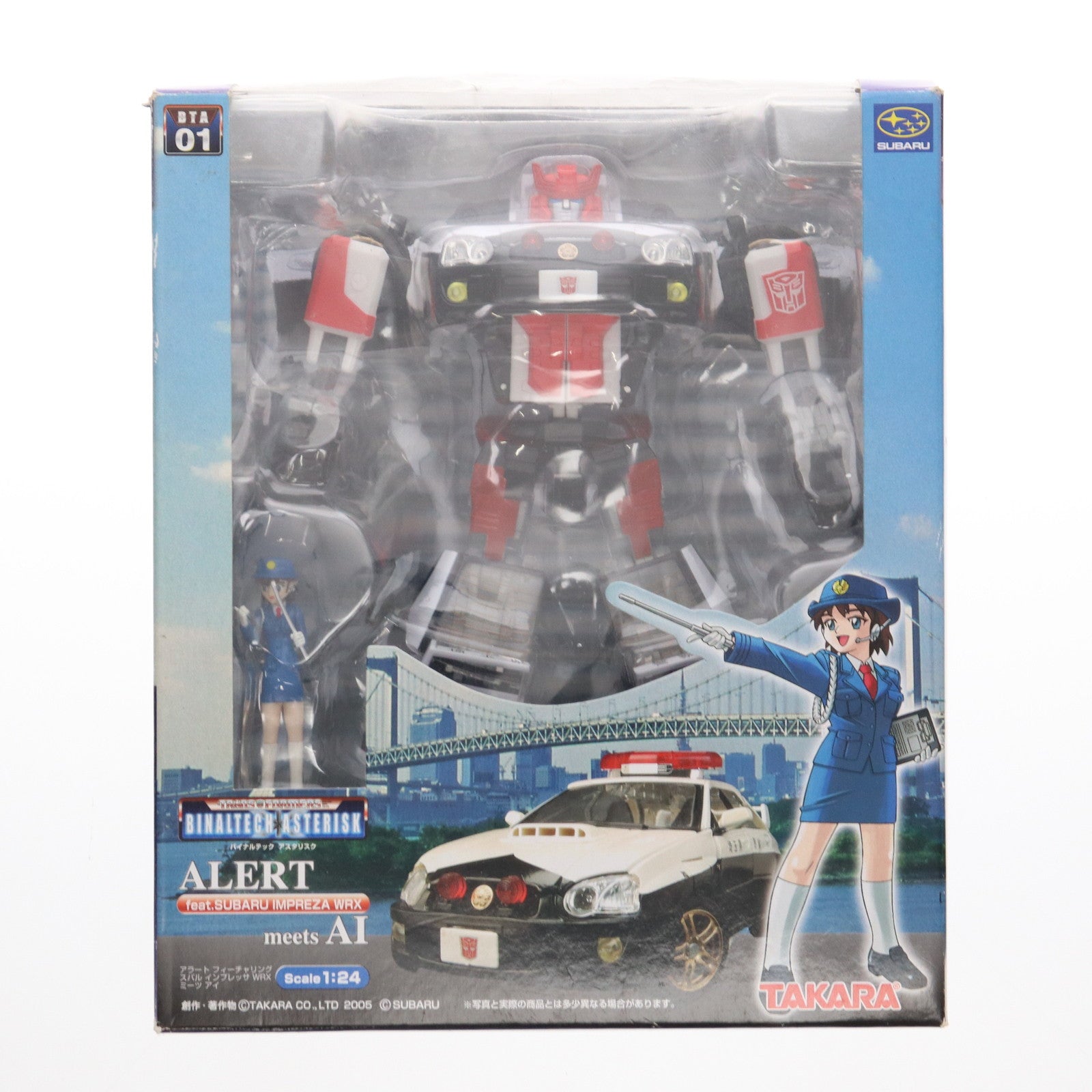 【中古即納】[TOY] トランスフォーマー バイナルテック アスタリスク BTA-01 アラート feat スバル インプレッサ WRX meets アイ 完成トイ タカラ(20050930)