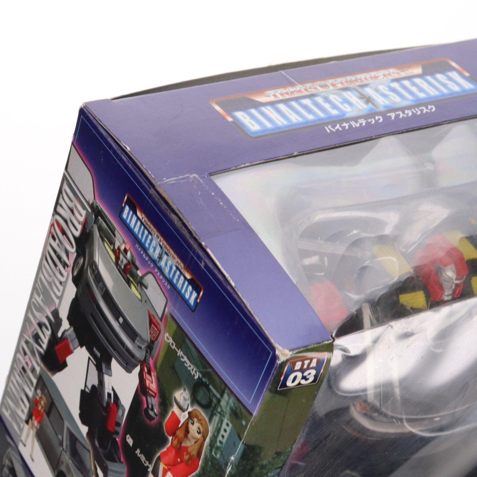 【中古即納】[TOY] トランスフォーマー バイナルテック アスタリスク BTA-03 1/24 ブロードブラスト feat トヨタ bB meets ルミナ 完成トイ タカラ(20051118)
