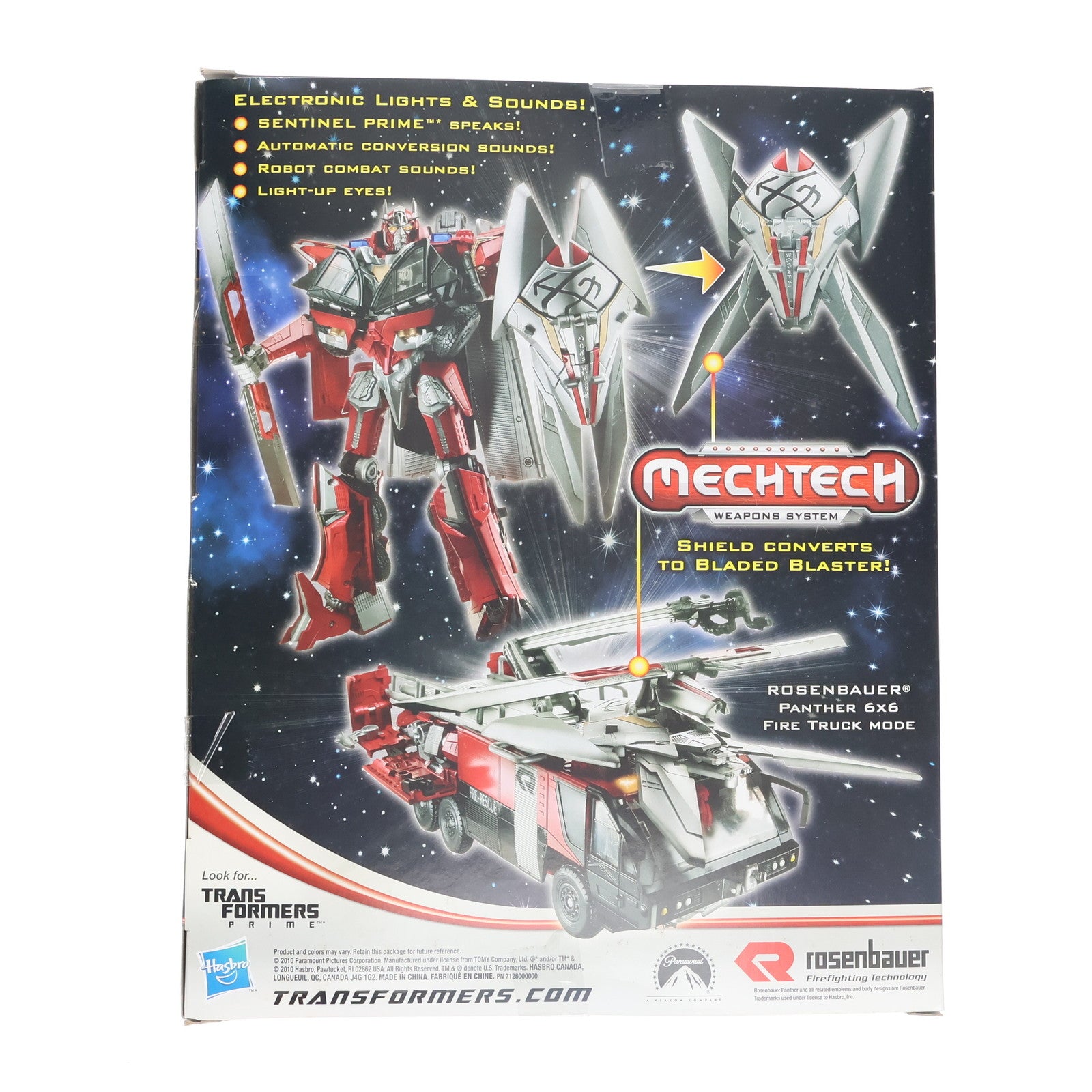 【中古即納】[TOY] トランスフォーマー ムービー DA-02 センチネルプライム トランスフォーマー/ダークサイド・ムーン メックテックシリーズ 完成トイ タカラトミー(20110520)