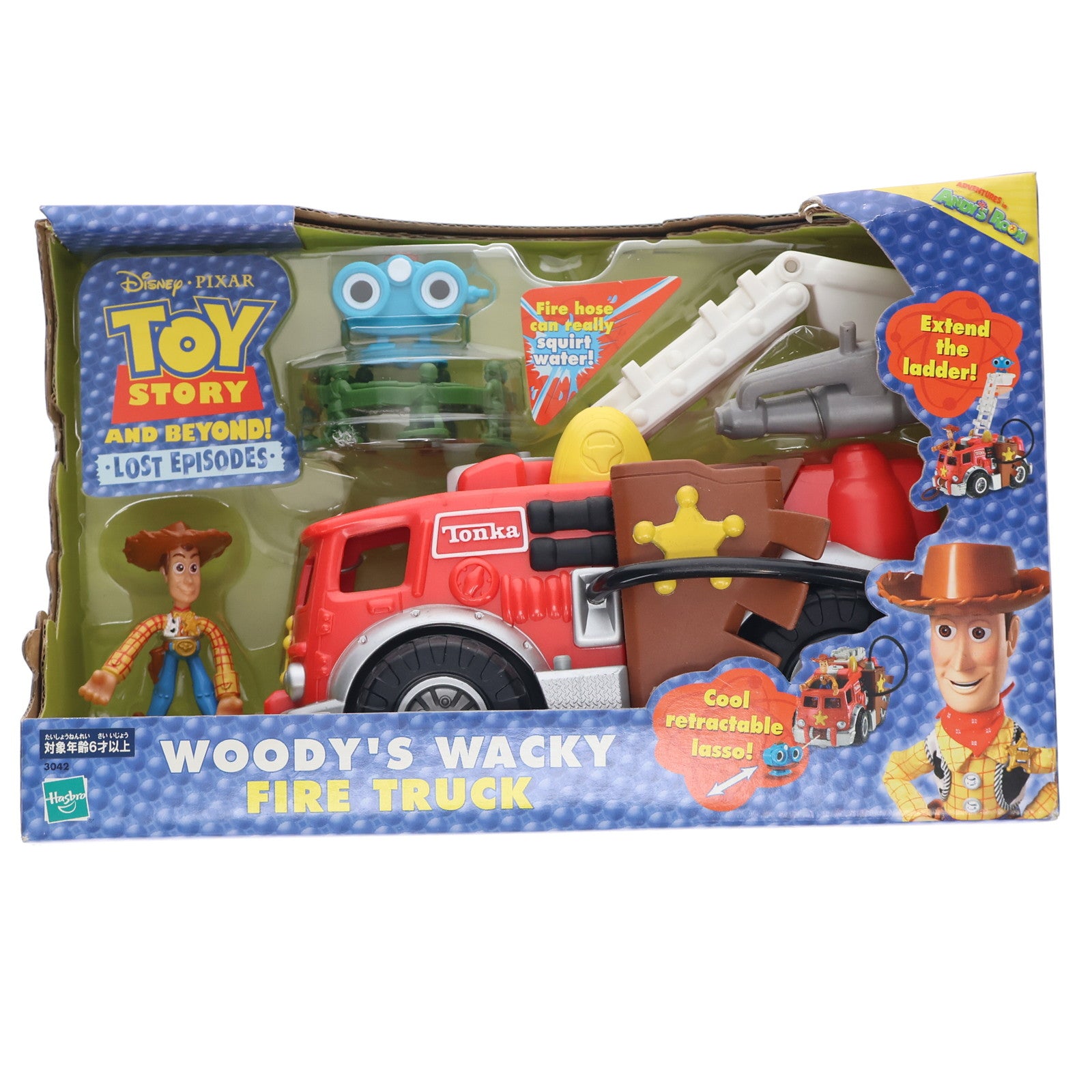 【中古即納】[TOY] Woody's Wacky Fire Truck(ウッディのハイパー消防車) トイ・ストーリー 完成トイ(3042) ハズブロ(20031231)