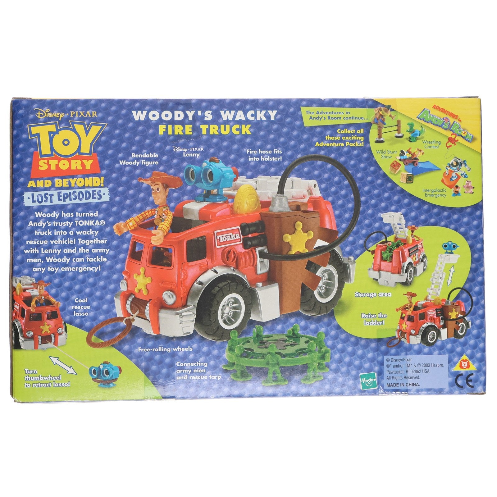 【中古即納】[TOY] Woody's Wacky Fire Truck(ウッディのハイパー消防車) トイ・ストーリー 完成トイ(3042) ハズブロ(20031231)