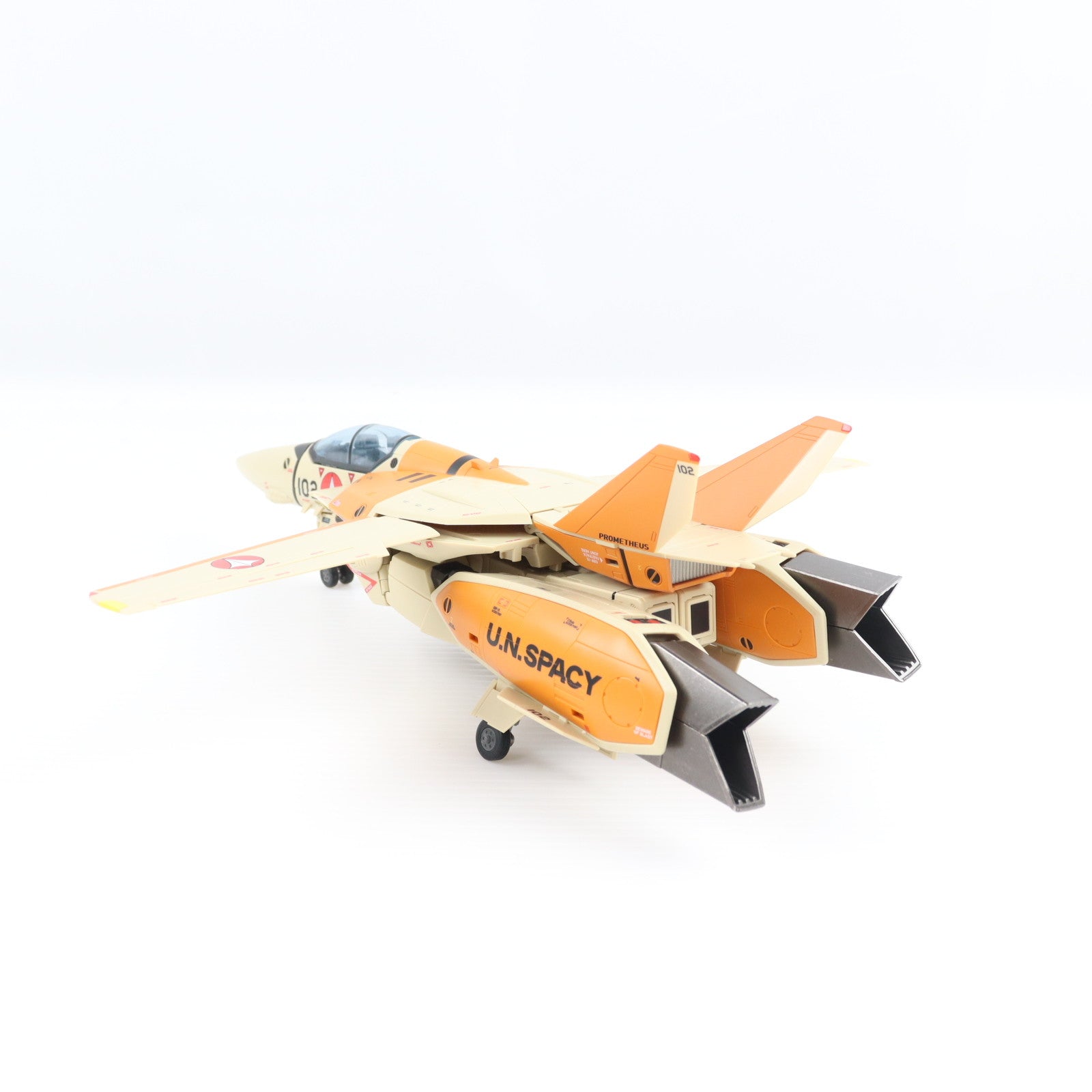 【中古即納】[TOY] 魂ウェブ商店限定 DX超合金 VF-1D バルキリー&ファン・レーサー 超時空要塞マクロス 完成トイ バンダイスピリッツ(20210731)