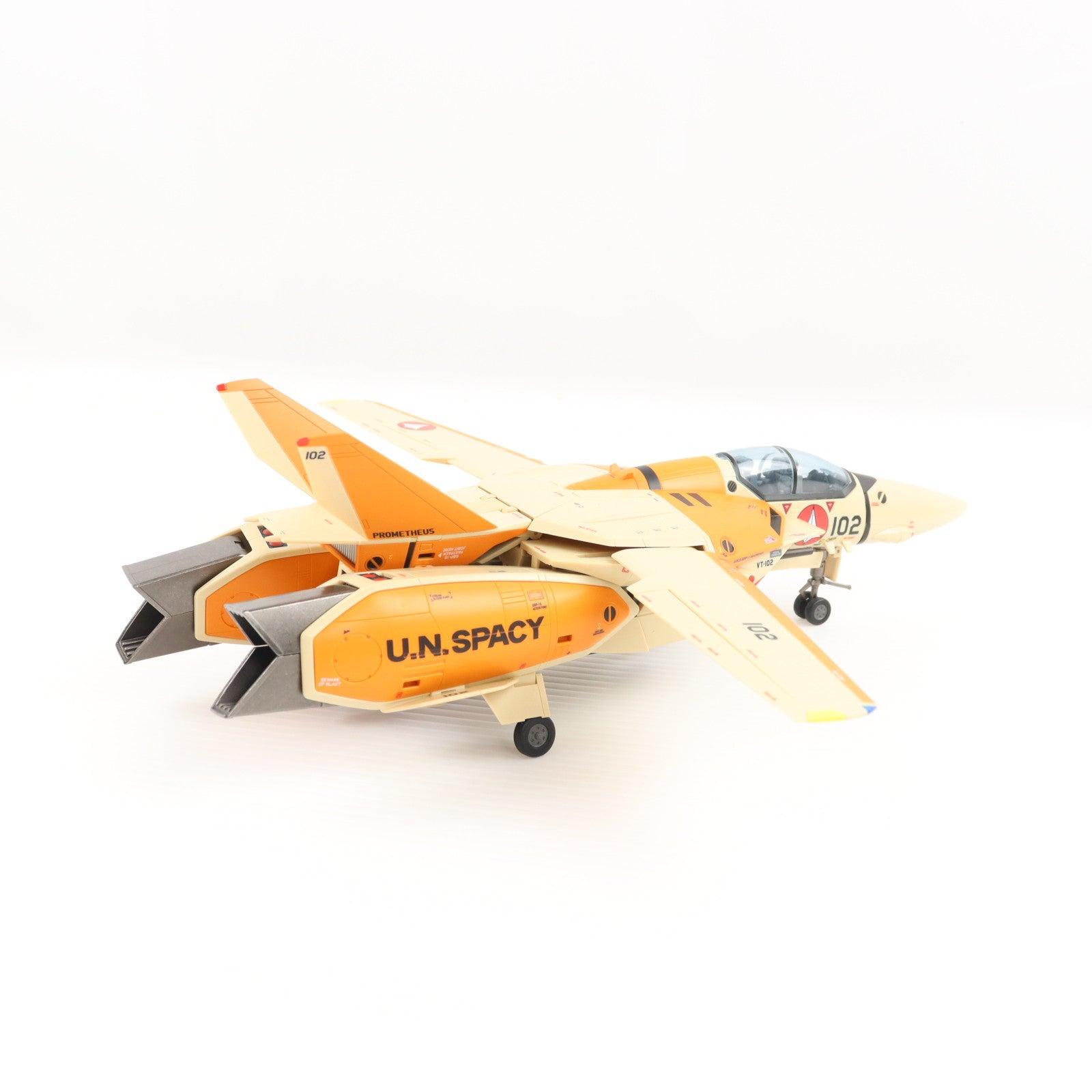 【中古即納】[TOY] 魂ウェブ商店限定 DX超合金 VF-1D バルキリー&ファン・レーサー 超時空要塞マクロス 完成トイ バンダイスピリッツ(20210731)
