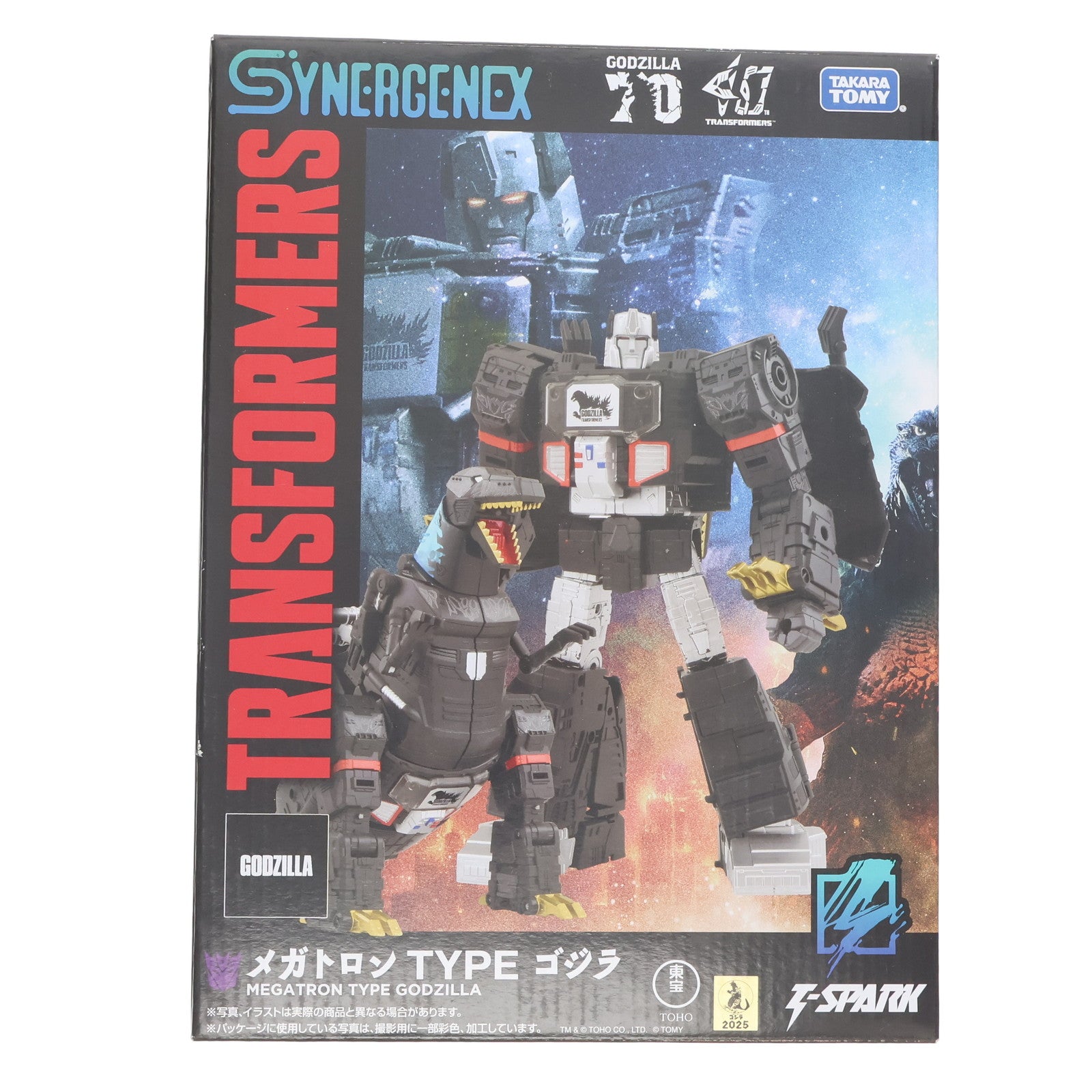 【中古即納】[TOY] T-SPARK メガトロン TYPE ゴジラ トランスフォーマー×ゴジラ 完成トイ タカラトミー(20250531)