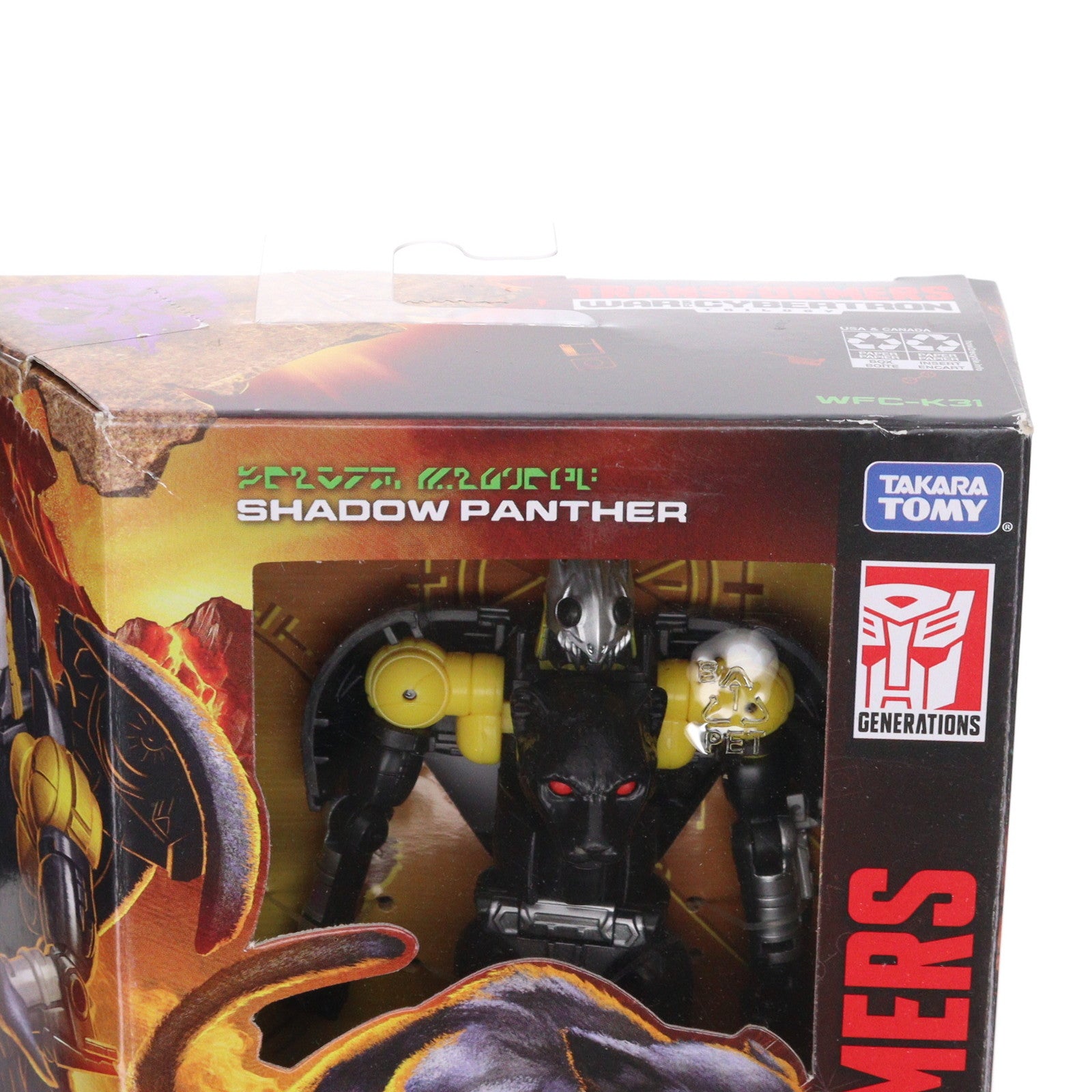 【中古即納】[TOY] トランスフォーマー ウォーフォーサイバトロン/キングダム WFC-K31 SHADOW PANTHER(シャドー パンサー) TFジェネレーションズ デラックスクラス 完成トイ ハズブロ(20210930)