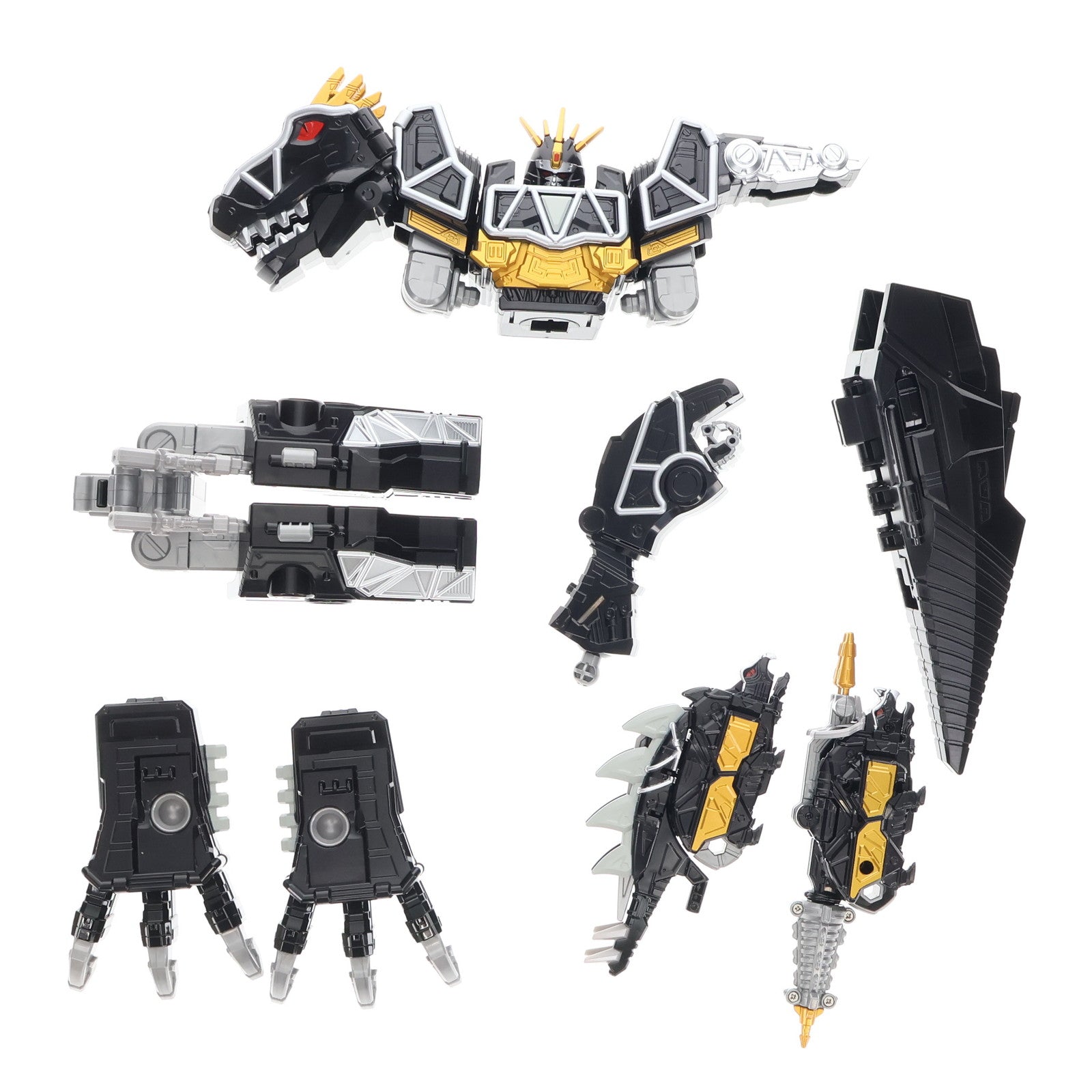 【中古即納】[TOY] プレミアムバンダイ限定 DXキョウリュウジン DARK FULLACTION VER 獣電戦隊キョウリュウジャー 完成トイ バンダイ(20240325)