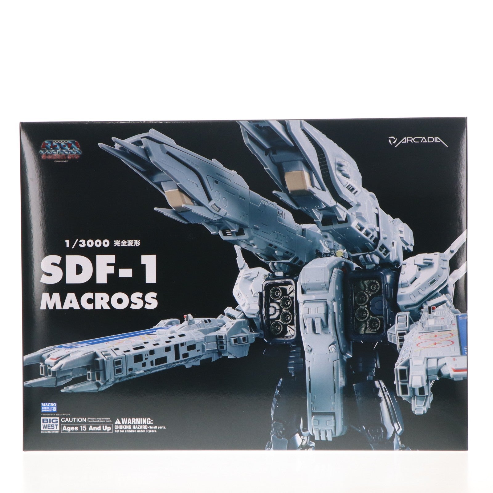 【中古即納】[TOY] 完全変形 1/3000 SDF-1 MACROSS(マクロス) 超時空要塞マクロス 愛・おぼえていますか 完成トイ アルカディア(20251031)