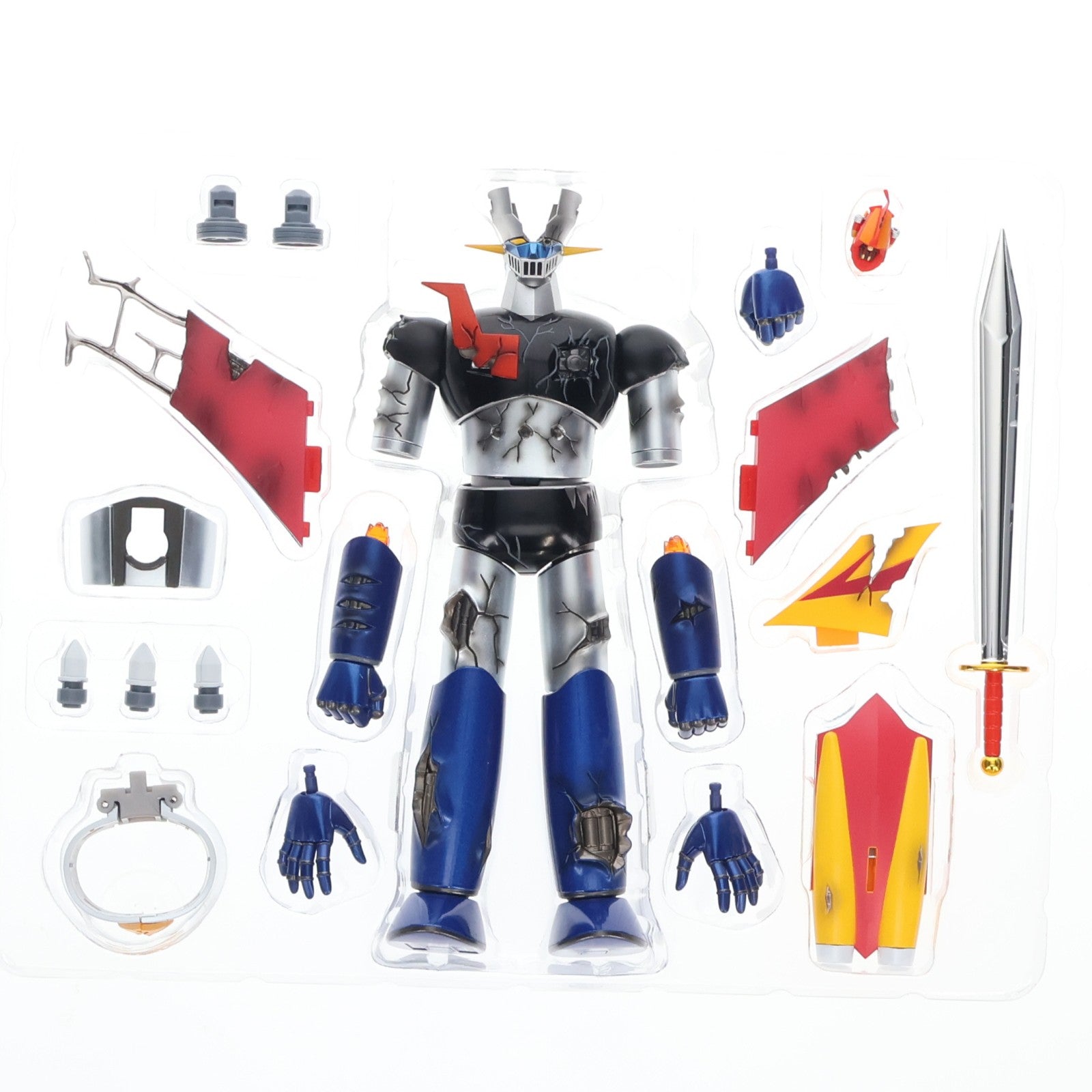 【中古即納】[TOY] 魂ウェブ商店限定 超合金魂 GX-105D マジンガーZ 革進 -KAKUMEI SHINKA- ダメージバージョン マジンガーZ 対 暗黒大将軍 完成トイ バンダイスピリッツ(20241222)