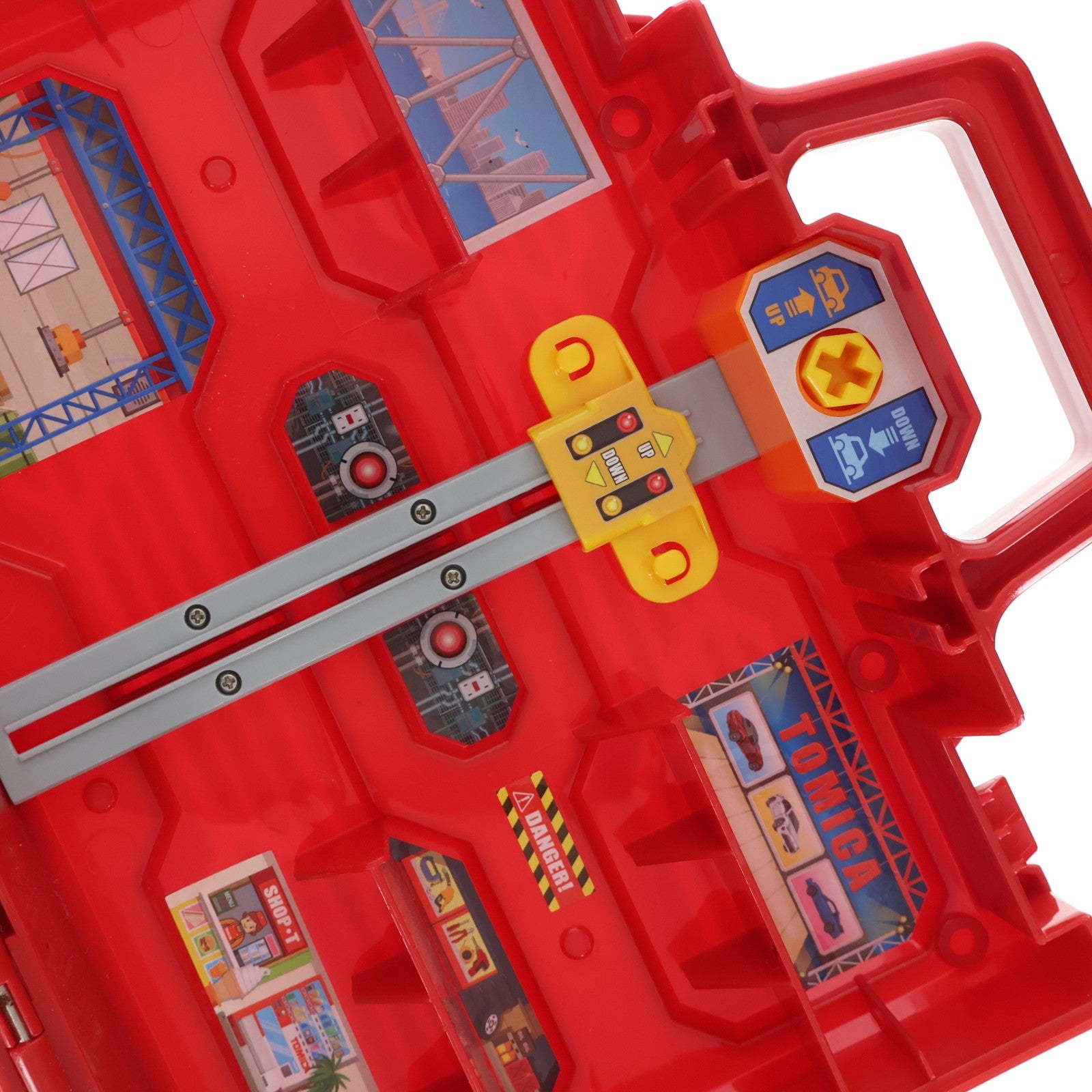 【中古即納】[TOY] トミカワールド にぎやか4アクション!トミカ整備基地ボックス 完成トイ タカラトミー(20220319)