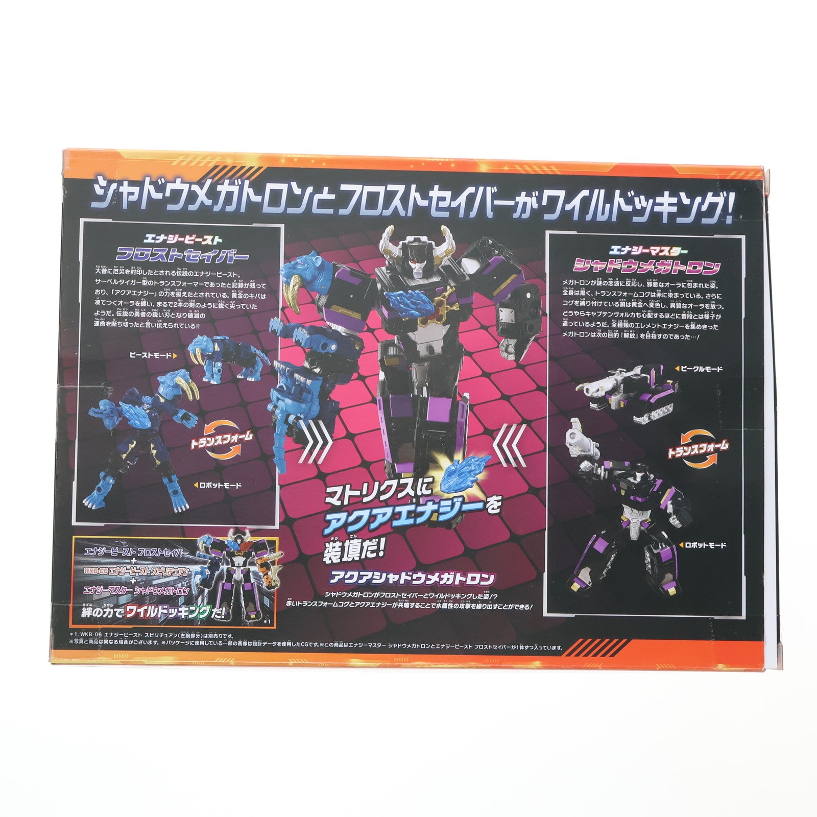 【中古即納】[TOY] トランスフォーマー ワイルドキング WKS-04 シャドウメガトロン&フロストセイバー ワイルドッキングセット 完成トイ タカラトミー(20250719)