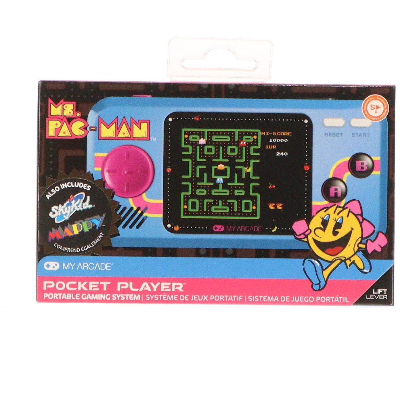 【中古即納】[TOY] ポケットプレイヤー ミズ・パックマン 完成トイ(DGUNL-3242J) dreamGEAR(20200610)