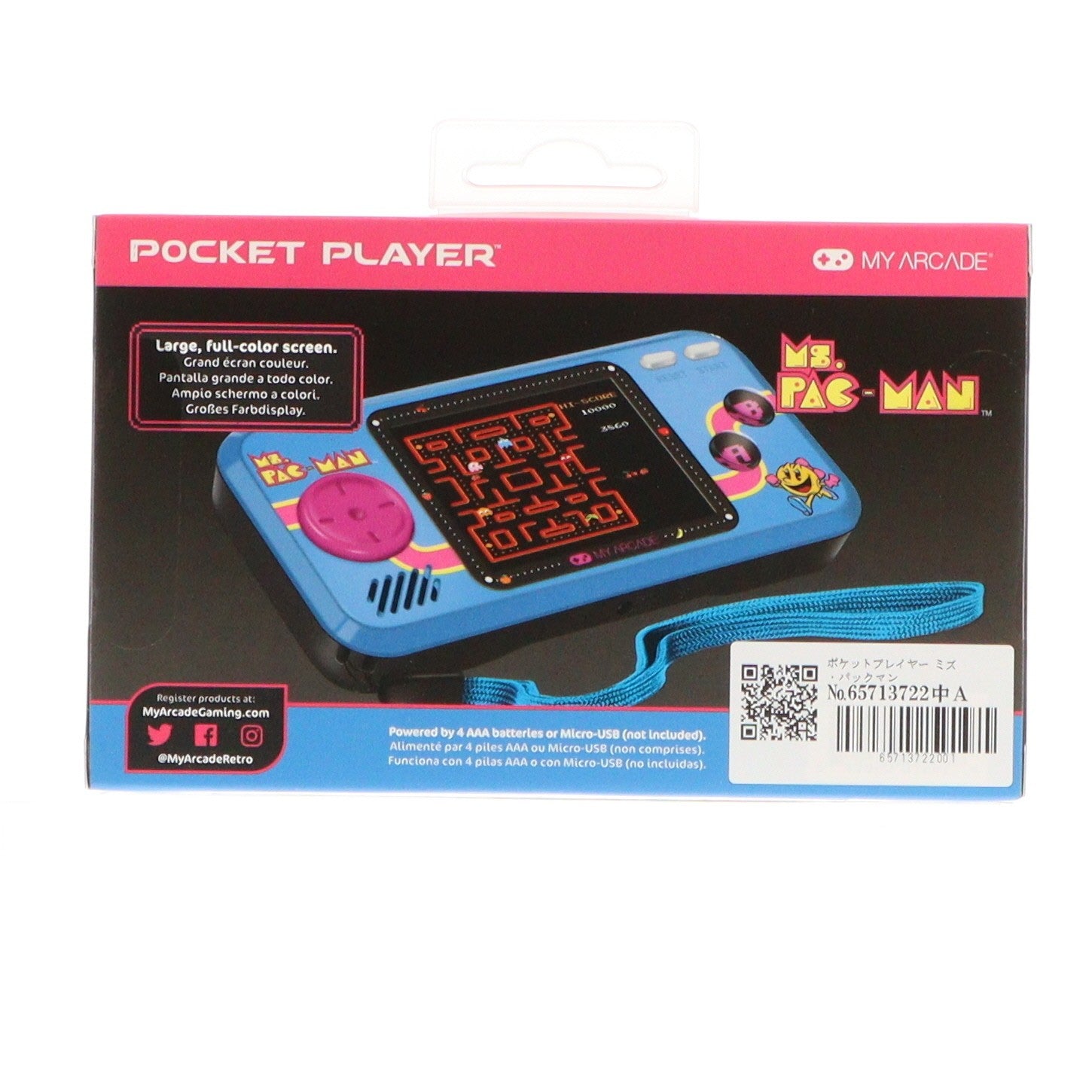 【中古即納】[TOY] ポケットプレイヤー ミズ・パックマン 完成トイ(DGUNL-3242J) dreamGEAR(20200610)