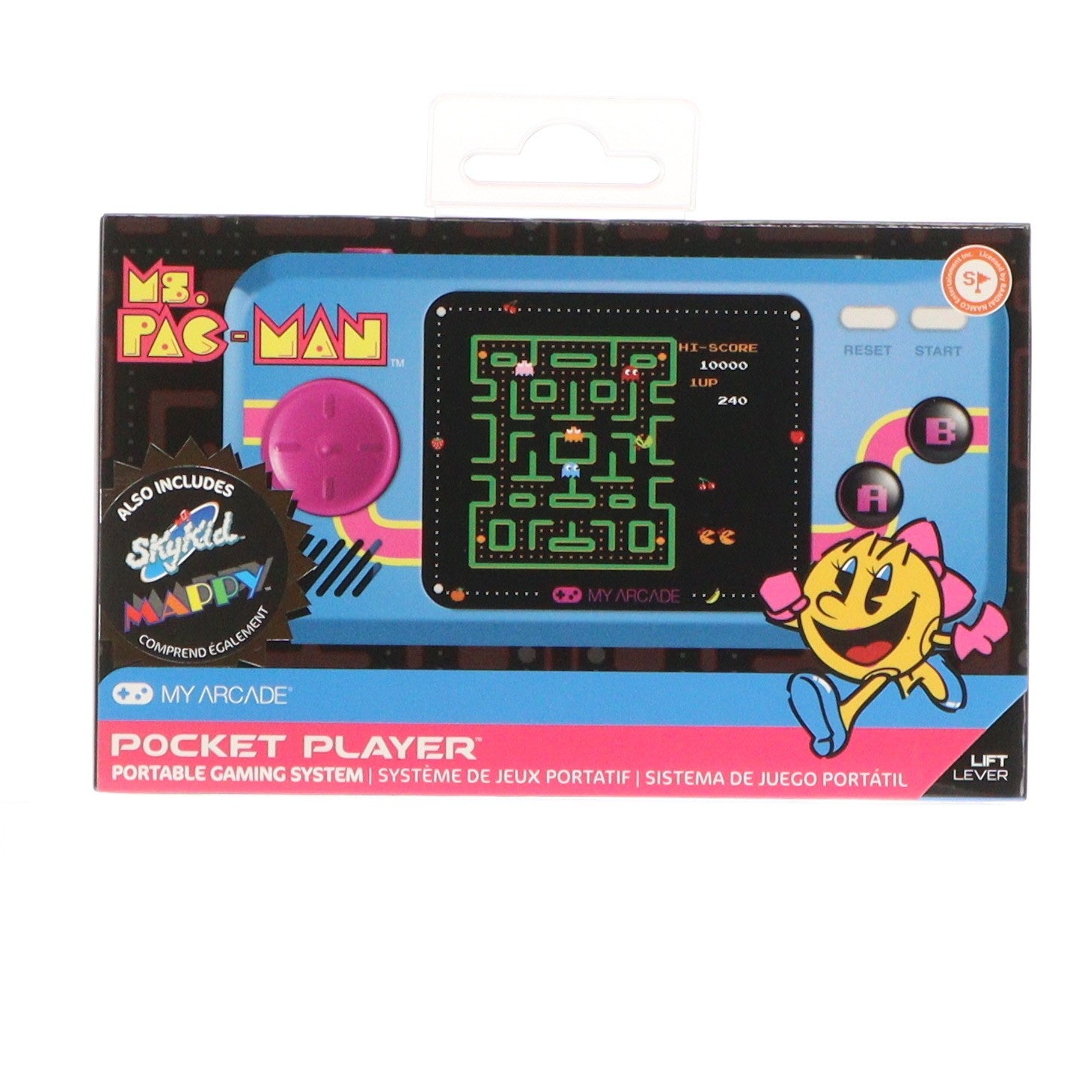 【中古即納】[TOY] ポケットプレイヤー ミズ・パックマン 完成トイ(DGUNL-3242J) dreamGEAR(20200610)