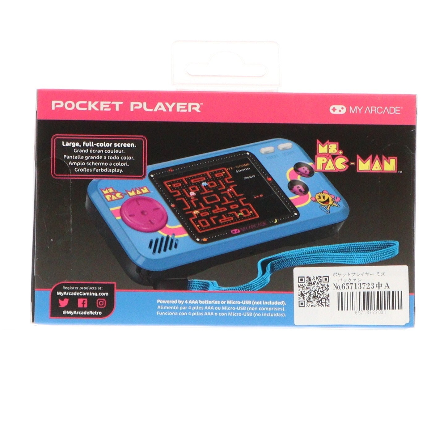 【中古即納】[TOY] ポケットプレイヤー ミズ・パックマン 完成トイ(DGUNL-3242J) dreamGEAR(20200610)