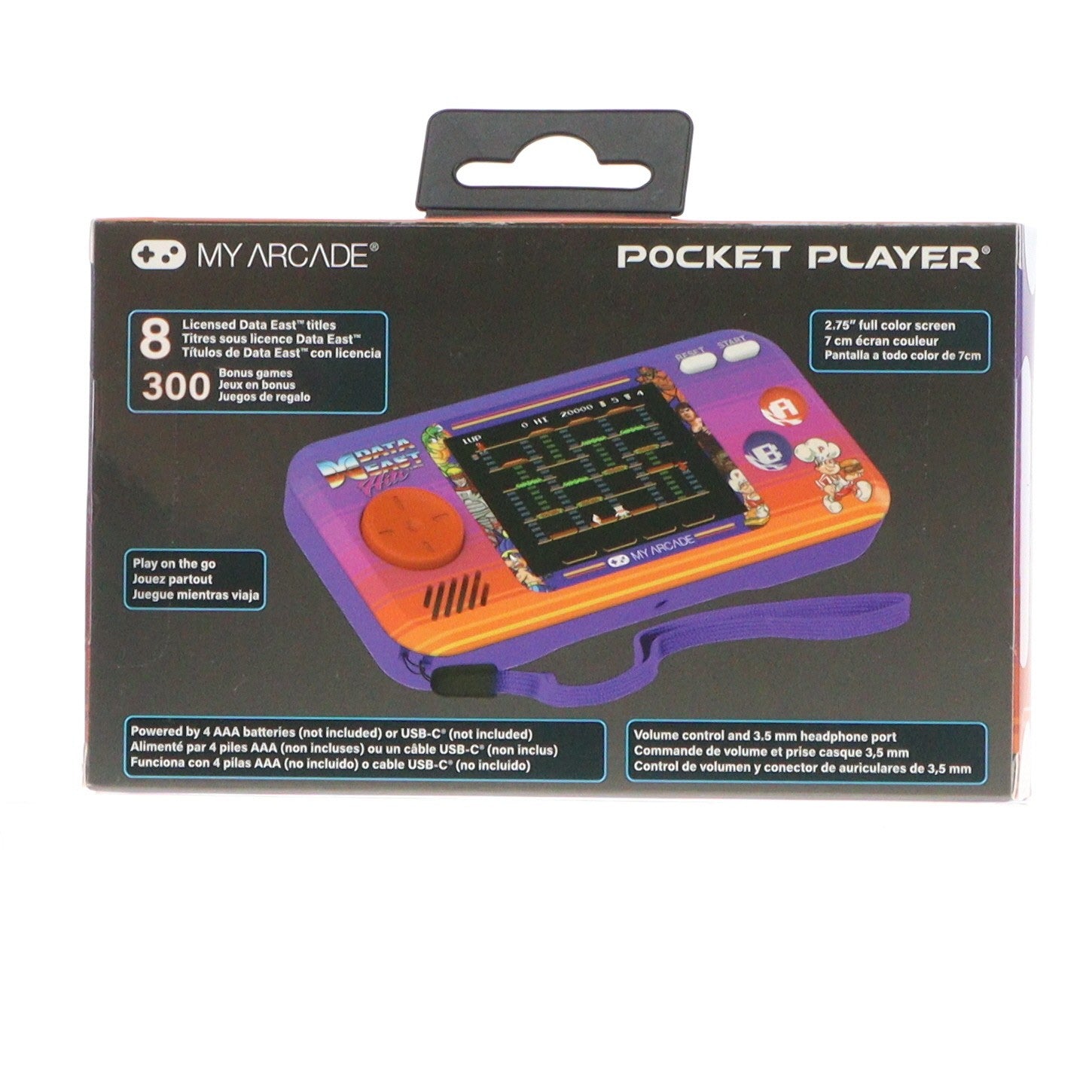 【中古即納】[TOY] ポケットプレイヤー Data East Hits 完成トイ(DGUNL-4127) MY ARCADE(20221231)