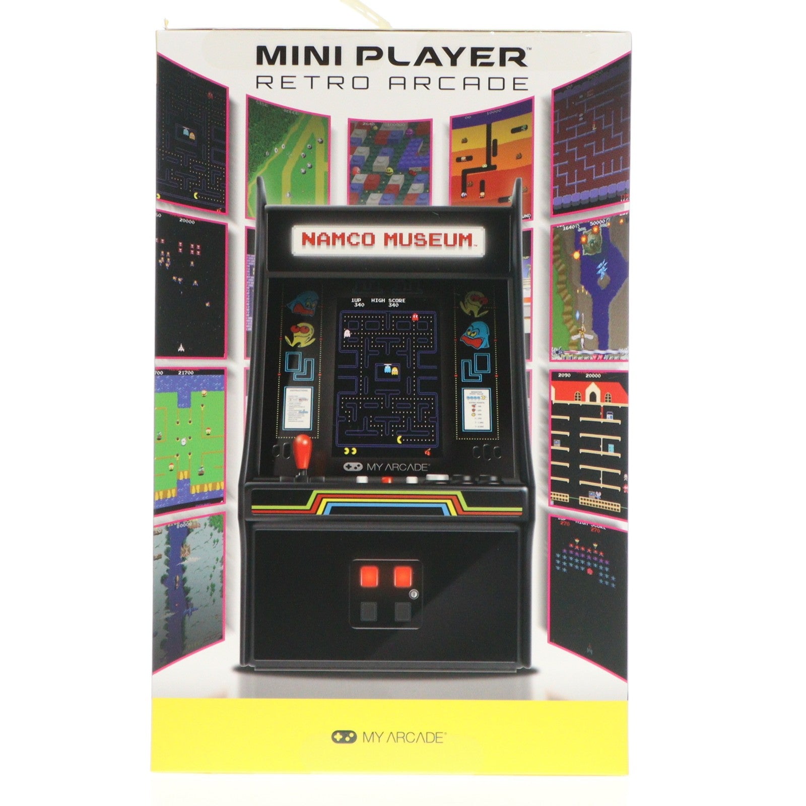 【中古即納】[TOY] MINI PLAYER RETRO ARCADE NAMCO MUSEUM(ミニプレイヤー レトロアーケード ナムコ ミュージアム) 完成トイ(DGUNL-3226) MY ARCADE(20191231)