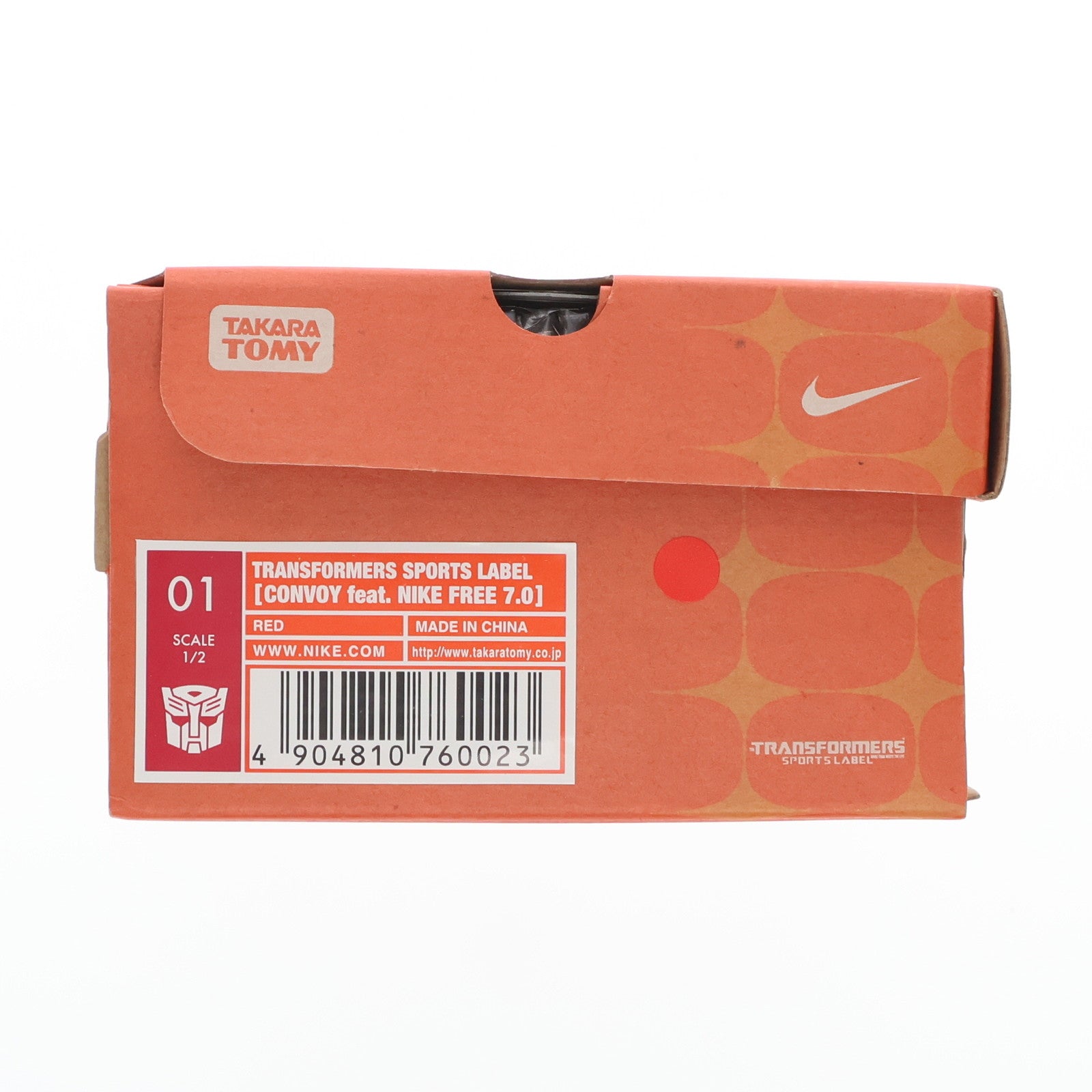 【中古即納】[TOY] トランスフォーマー スポーツレーベル コンボイ feat. NIKE FREE 7.0(レッド) 完成トイ タカラトミー(20070430)