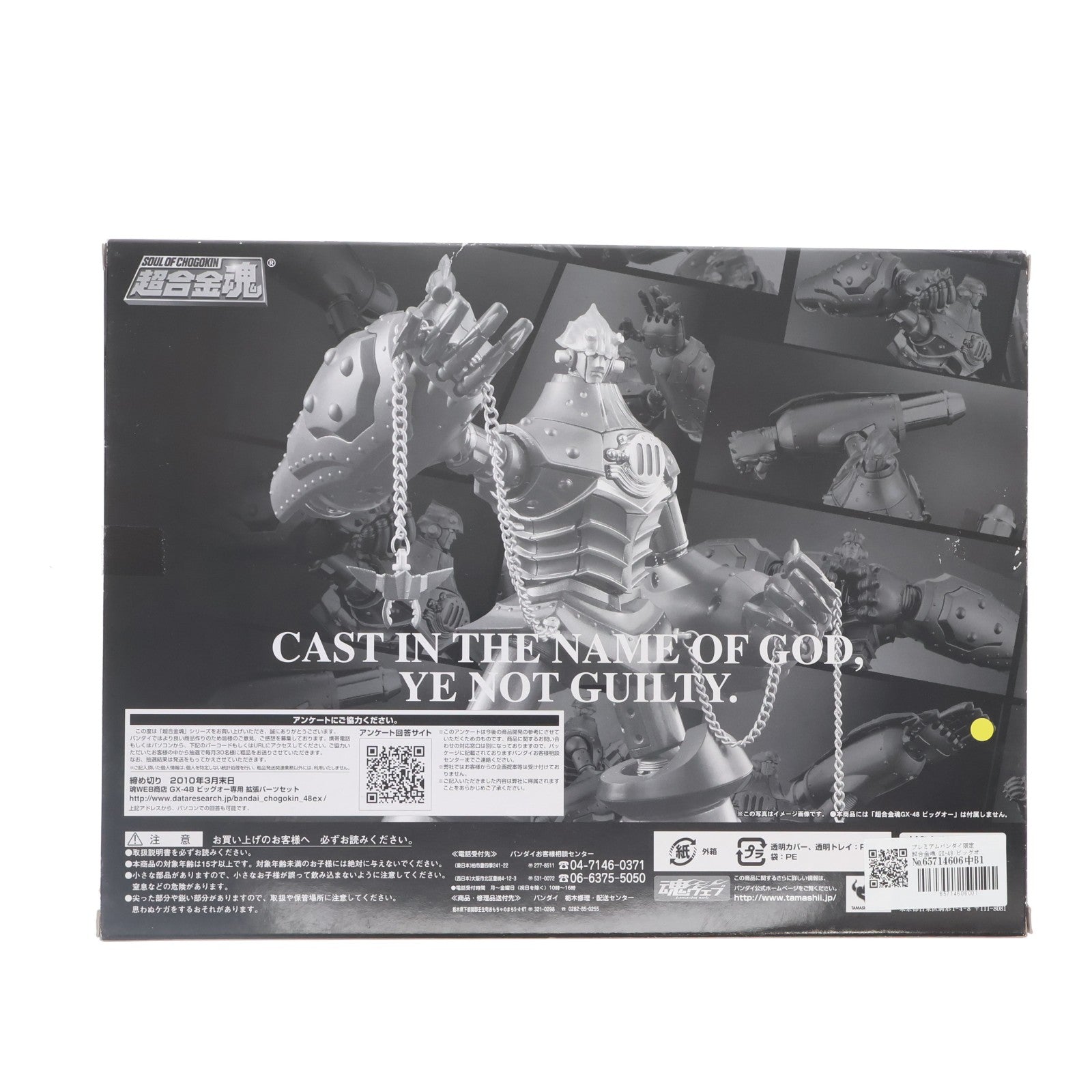 【中古即納】[TOY] プレミアムバンダイ限定 超合金魂 GX-48 ビッグオー専用 拡張パーツセット THE ビッグオー 完成トイ バンダイ(20091218)