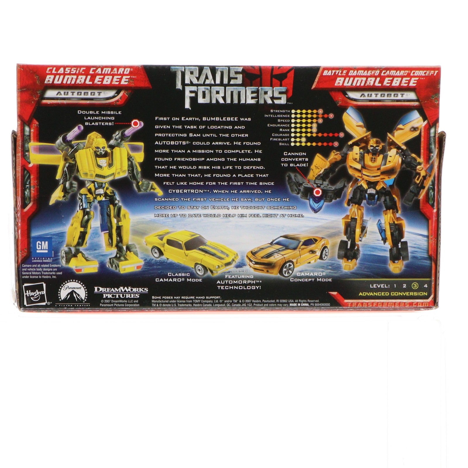 【中古即納】[TOY] EVOLUTION OF A HERO BUMBLEBEE(エボリューション・オブ・ア・ヒーロー バンブルビー) Deluxe Class TRANSFORMERS 完成トイ ハズブロ(20071231)