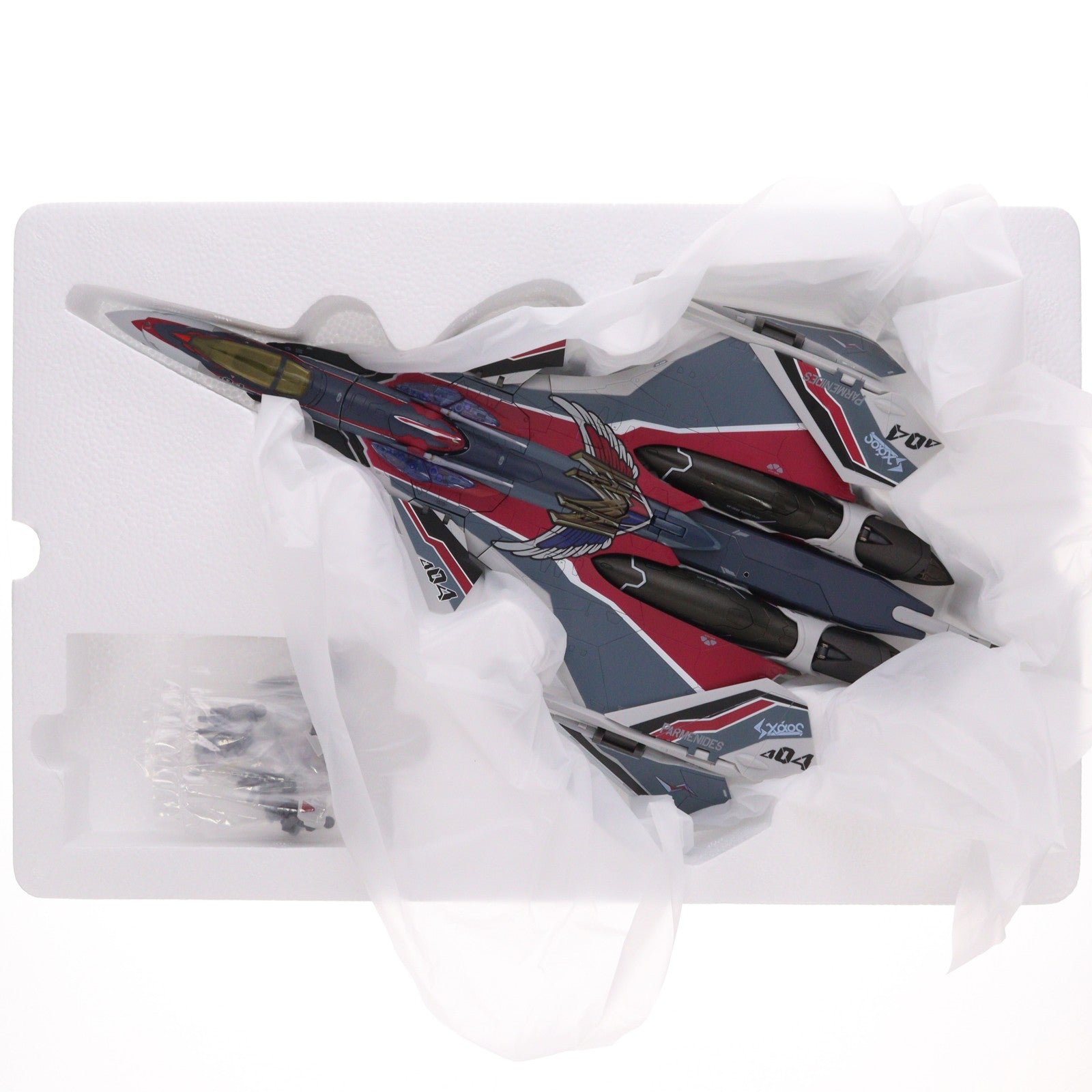 【中古即納】[TOY] DX超合金 劇場版 VF-31AX カイロスプラス(ミラージュ・ファリーナ・ジーナス機) 劇場版マクロスΔ(デルタ) 絶対LIVE!!!!!! 完成トイ バンダイスピリッツ(20220429)