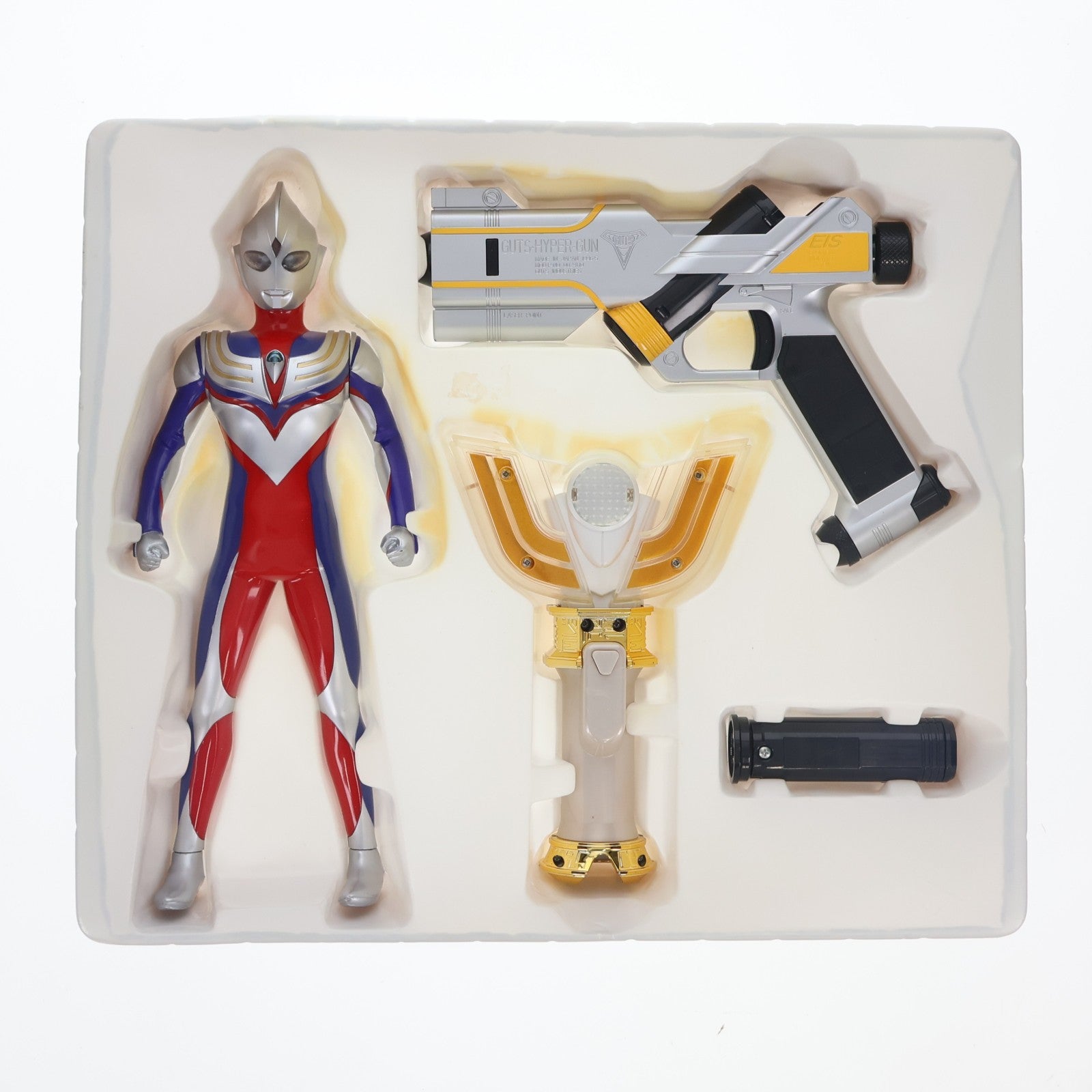 【中古即納】[TOY] 装填トリプルサウンド ウルトラマンティガ 完成トイ バンダイ(20001130)