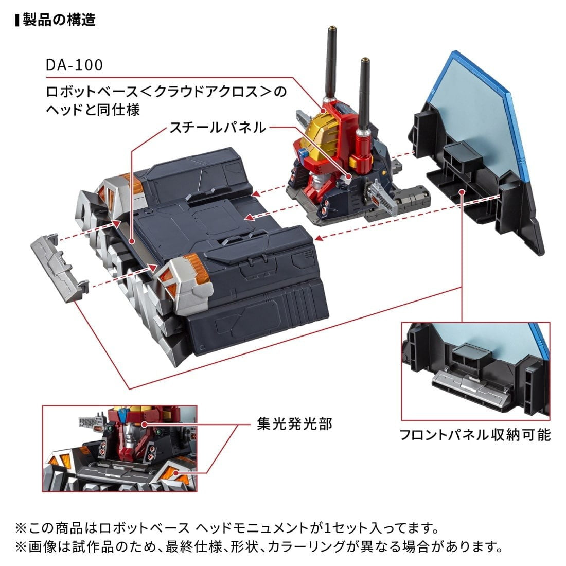 【中古即納】[TOY] T-SPARK ダイアクロン DA-116 ロボットベース ヘッドモニュメント 完成トイ タカラトミー(20251227)