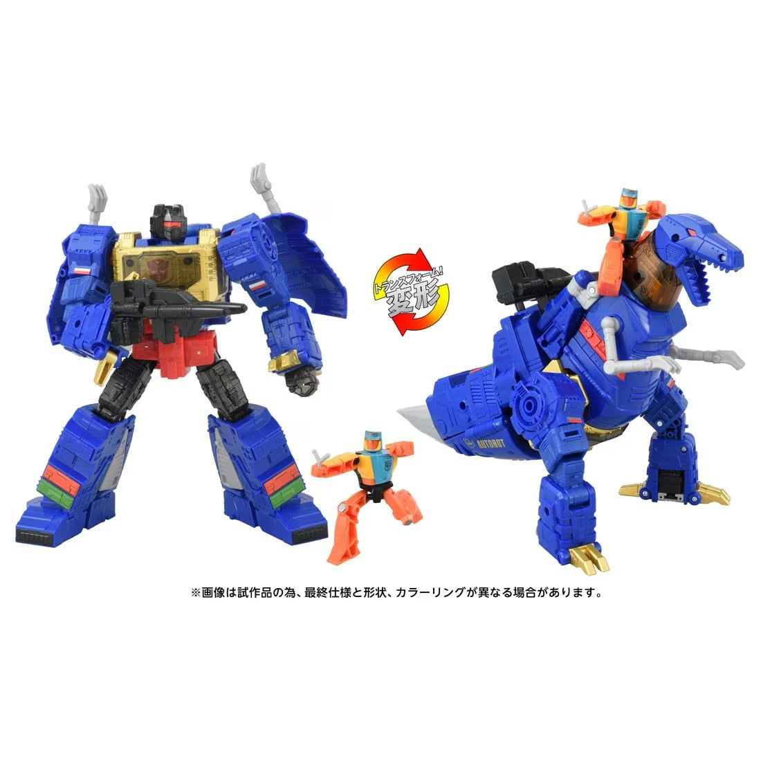 【中古即納】[TOY] T-SPARK トランスフォーマー エイジ・オブ・ザ・プライム AOTP-09 グリムロック(G2ユニバース)&ウィーリー 完成トイ タカラトミー(20250830)