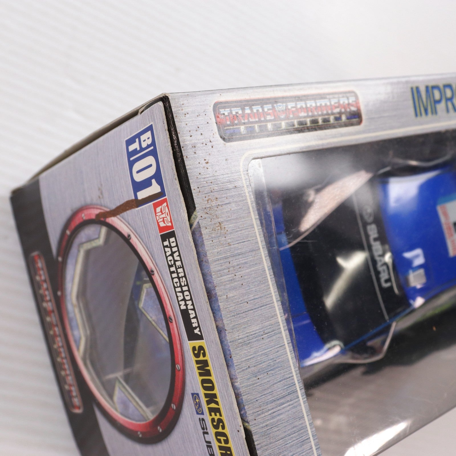 【中古即納】[TOY] トランスフォーマー バイナルテック BT-01 1/24 スモークスクリーン feat.スバルインプレッサWRC2003 No.8 完成トイ タカラ(20030930)