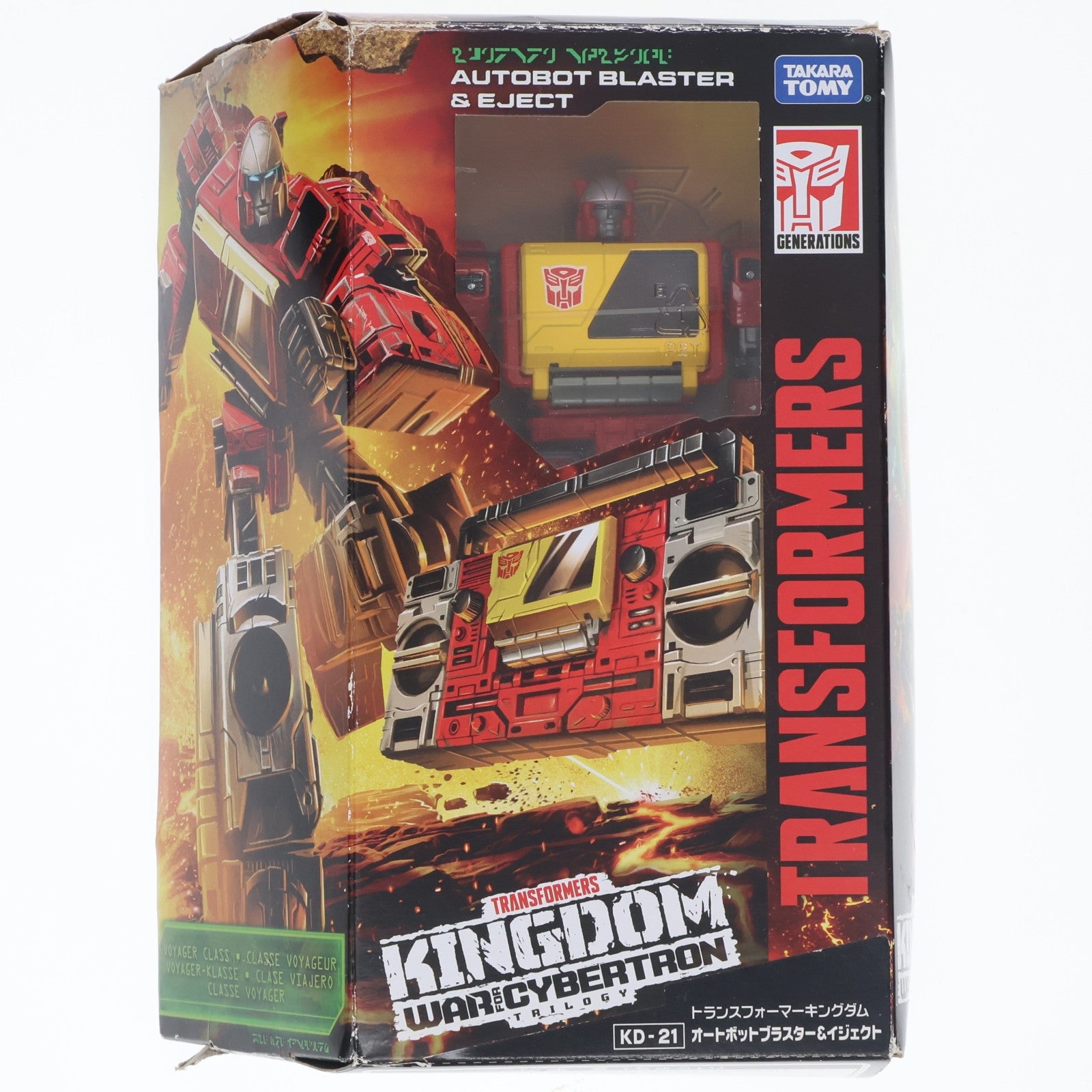 【中古即納】[TOY] トランスフォーマー キングダム KD-21 オートボットブラスター&イジェクト 完成トイ タカラトミー(20220730)