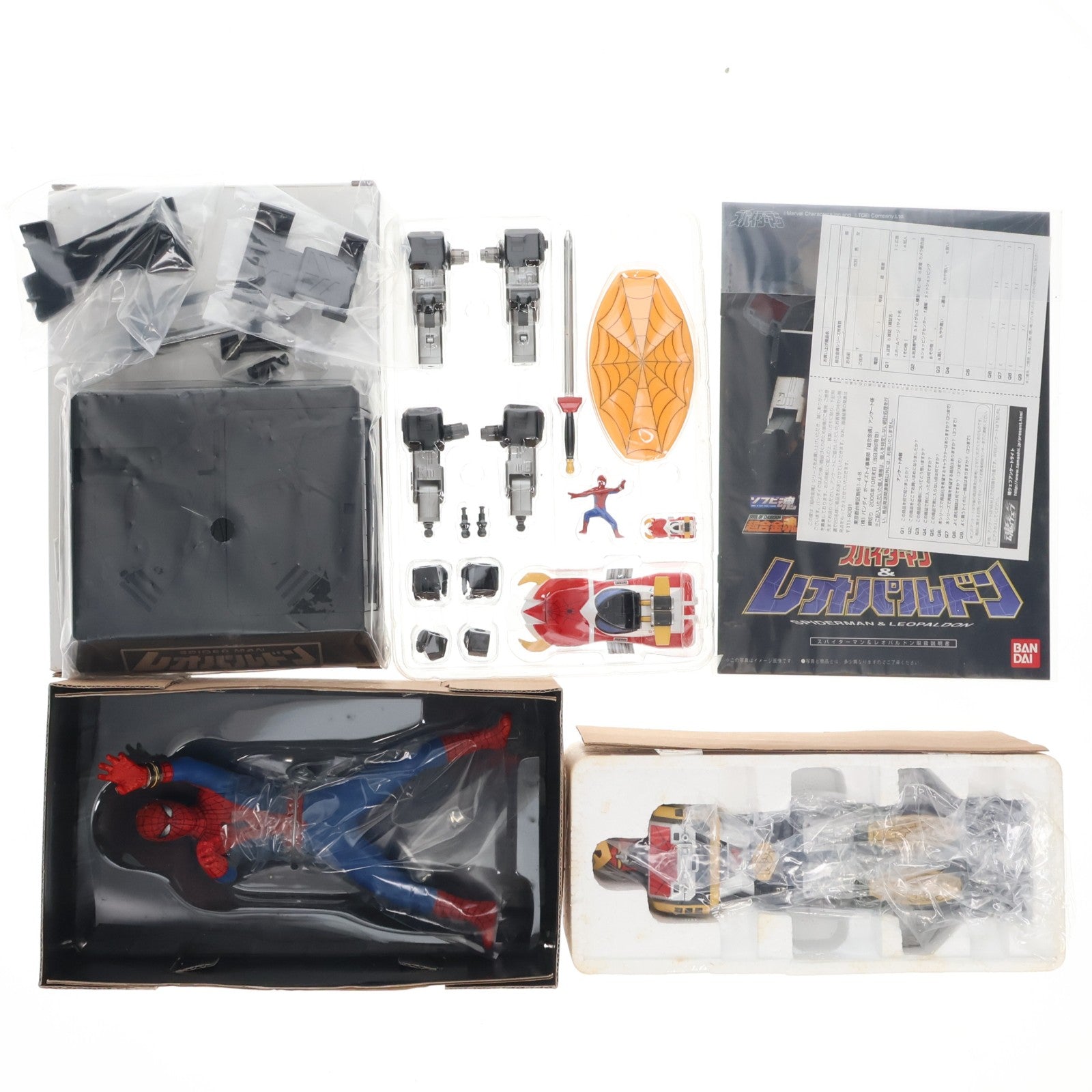 【中古即納】[TOY] 超合金魂 GX-33 レオパルドン&スパイダーマン 完成トイ バンダイ(20060831)