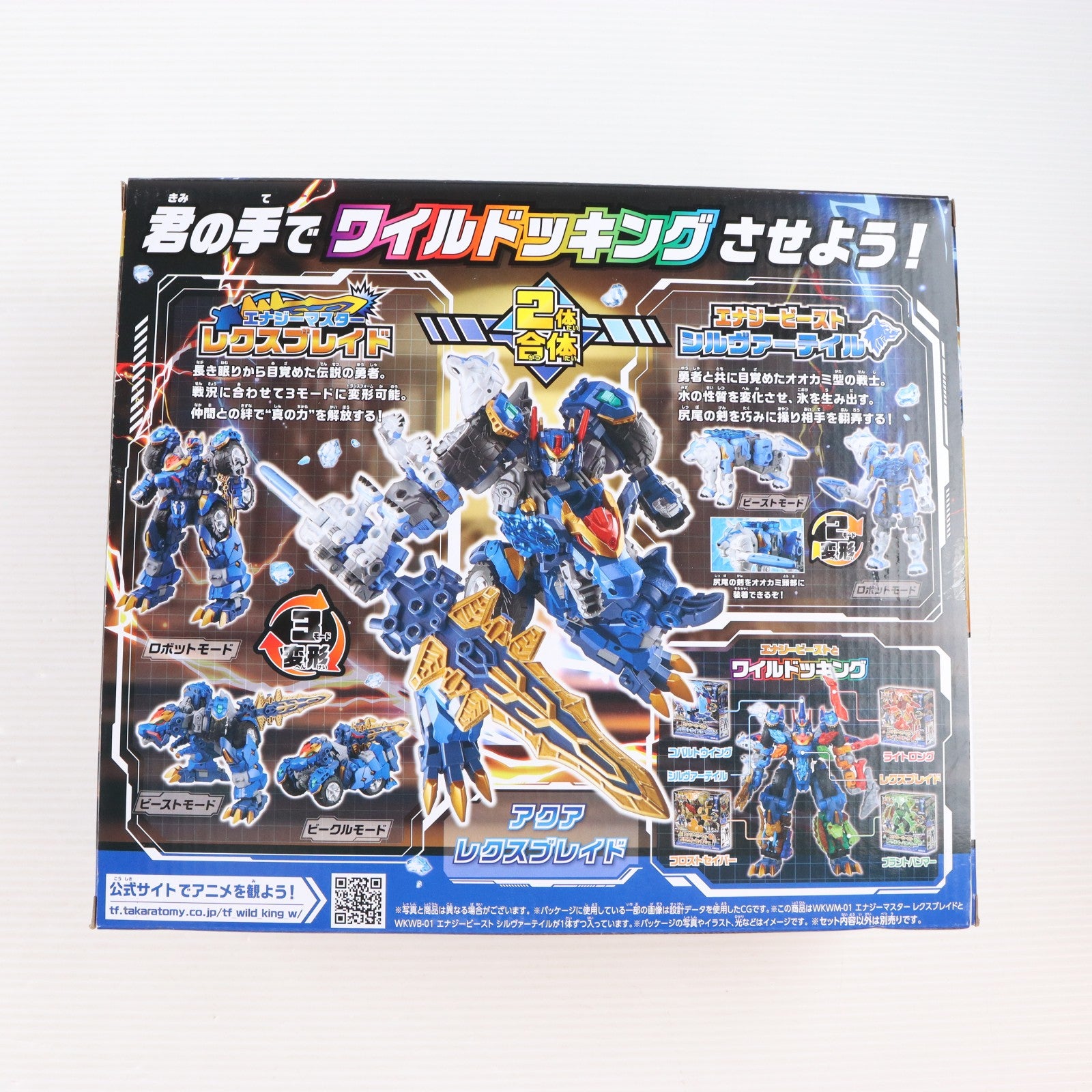 【中古即納】[TOY] キャンペーン特典付属 トランスフォーマー ワイルドキング WKWS-01 レクスブレイド&シルヴァーテイル ワイルドッキングセット トランスフォーマー ワイルドキングW(ダブル) 完成トイ タカラトミー(20260627)