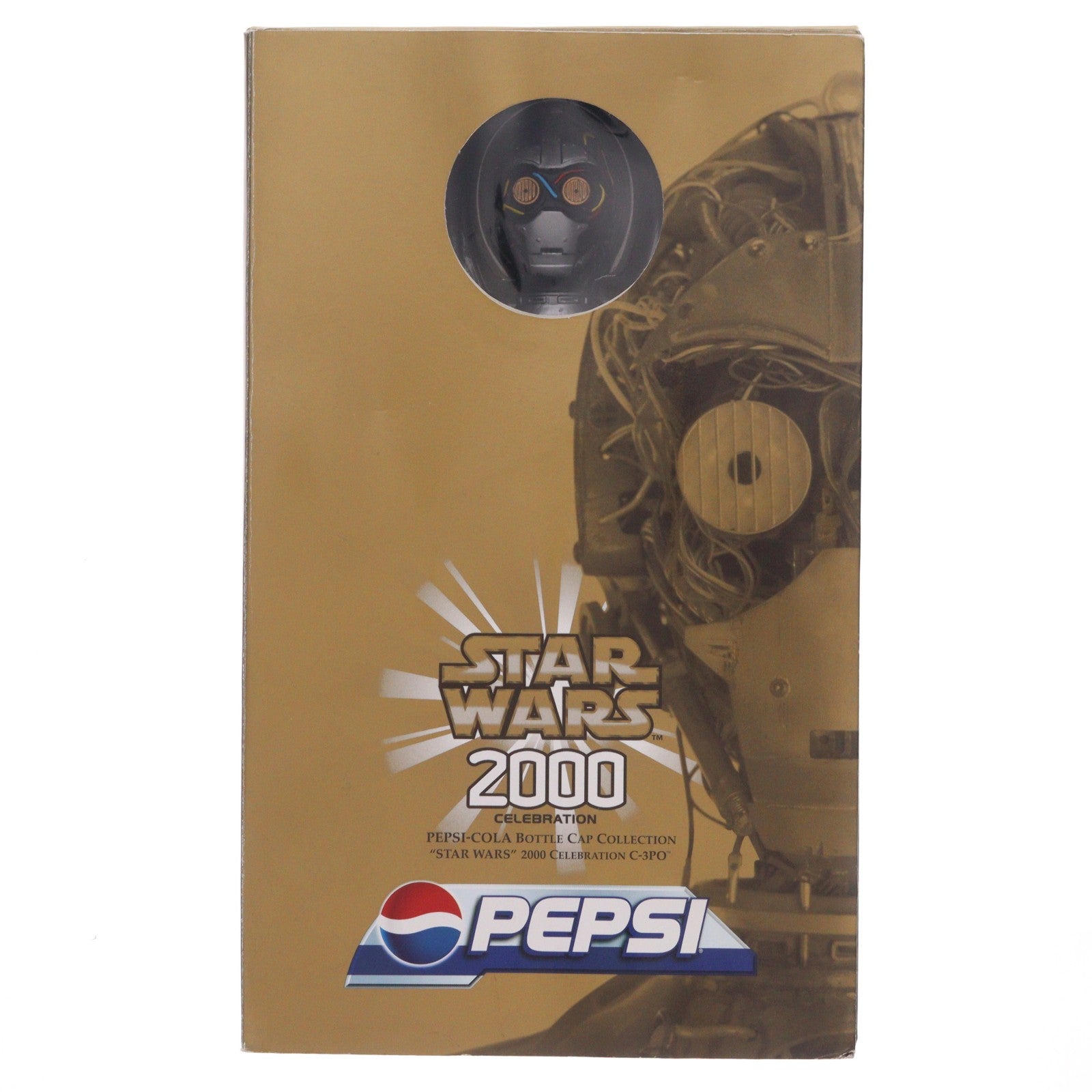 【中古即納】[TOY] C-3PO サウンドビッグボトルキャップ STAR WARS 2000 CELEBRATION スター・ウォーズキャンペーン第3弾 当選品 STAR WARS(スター・ウォーズ) 完成トイ ペプシ(20001231)