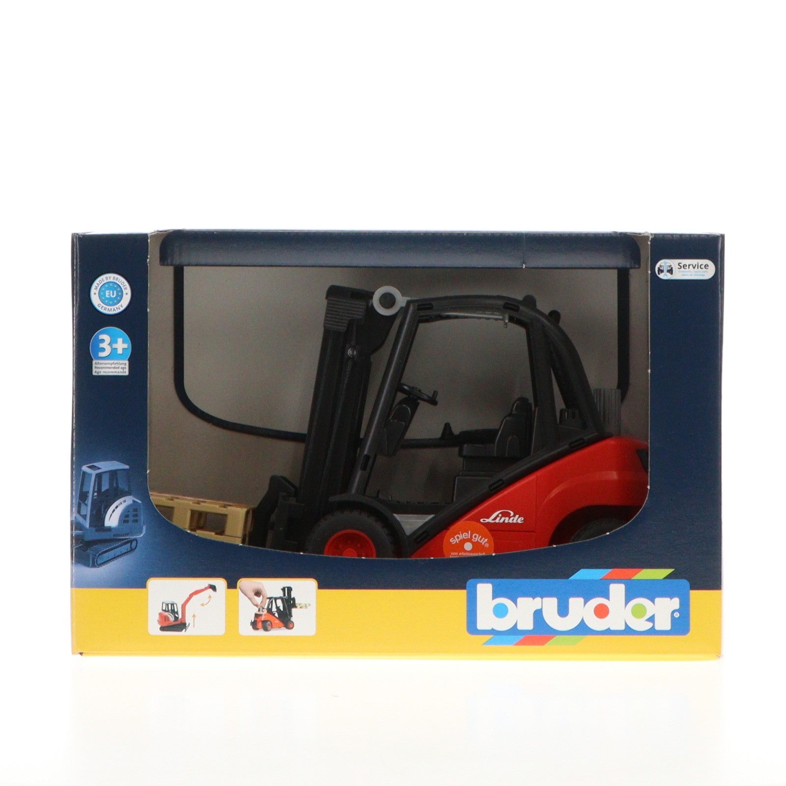 【中古即納】[TOY] プロシリーズコレクション 02511 1/16 Lindeフォークリフト 完成トイ bruder(ブルーダー)(20230630)