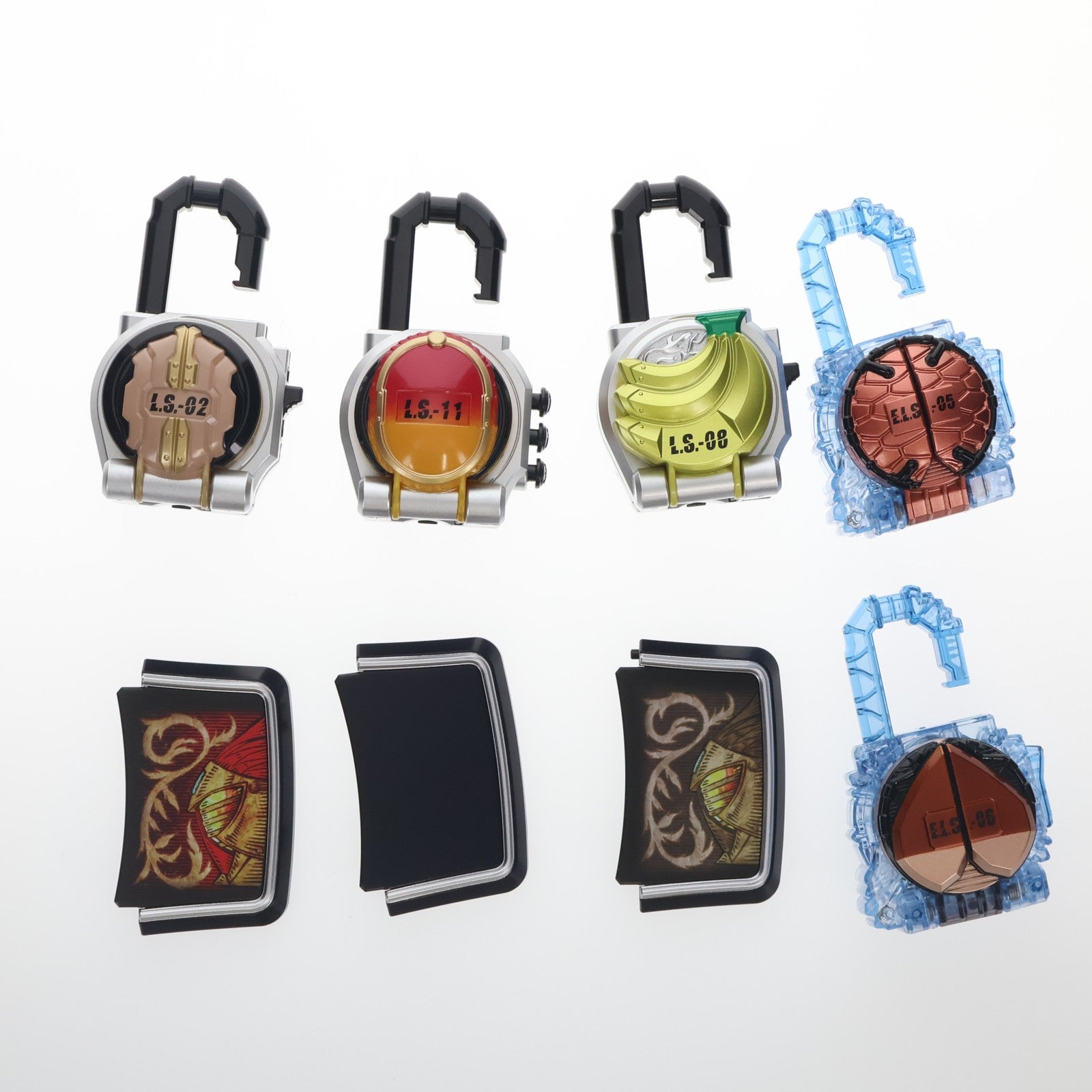 【中古即納】[TOY] プレミアムバンダイ限定 コンプリートセレクションモディフィケーション CSM ロックシード チームバロンセット 仮面ライダー鎧武 完成トイ バンダイ(20210727)
