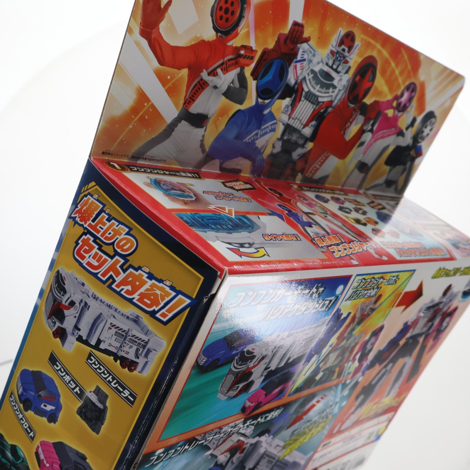 【中古即納】[TOY] アクセル全開!!ブンブンジャー爆上スタートセットwithブンブンスーパーカー 爆上戦隊ブンブンジャー 完成トイ バンダイ(20240302)
