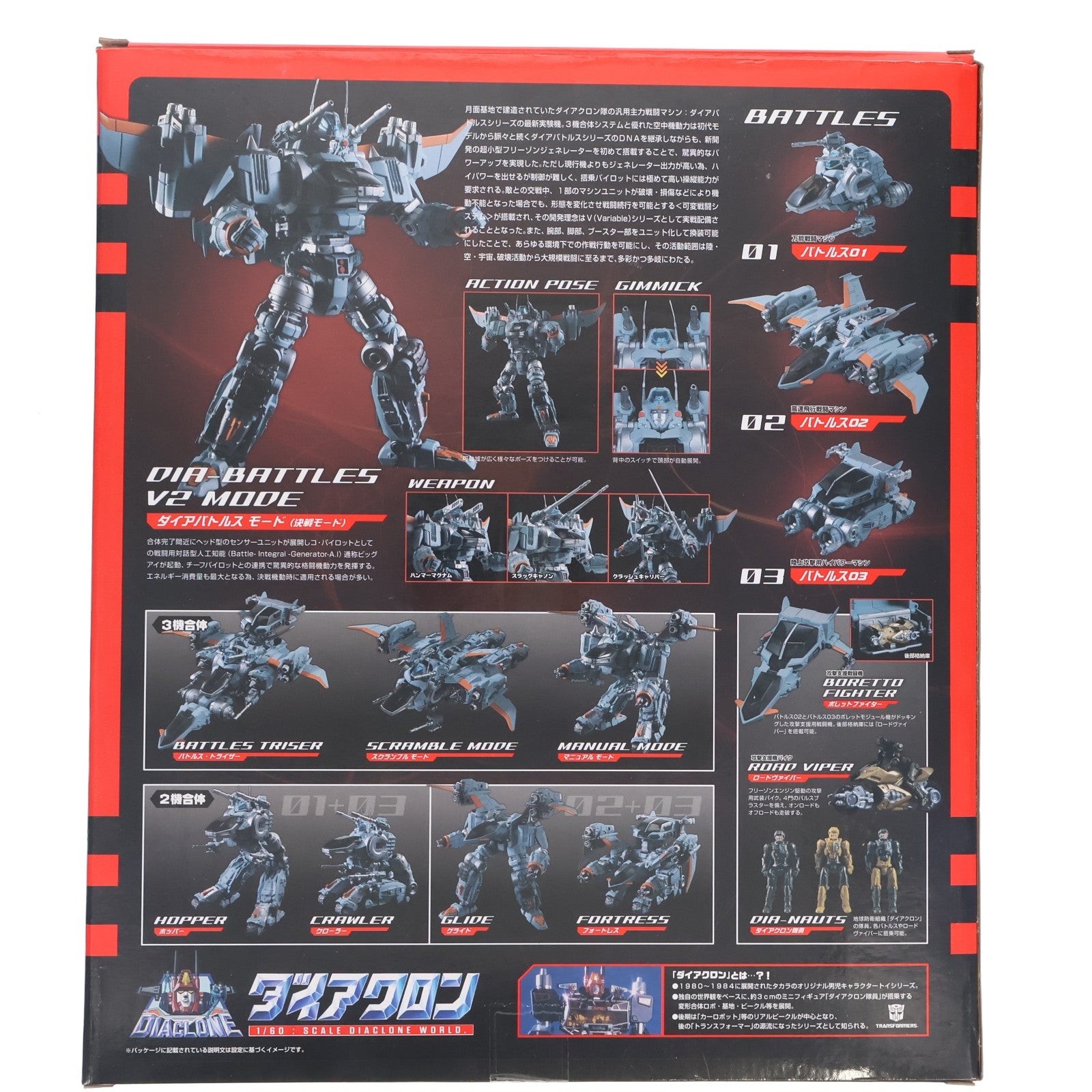 【中古即納】[TOY] タカラトミーモール限定 ダイアクロン DA-01-EX ダイアバトルスV2 プロトタイプ(月面基地 Ver) 完成トイ タカラトミー(20160930)