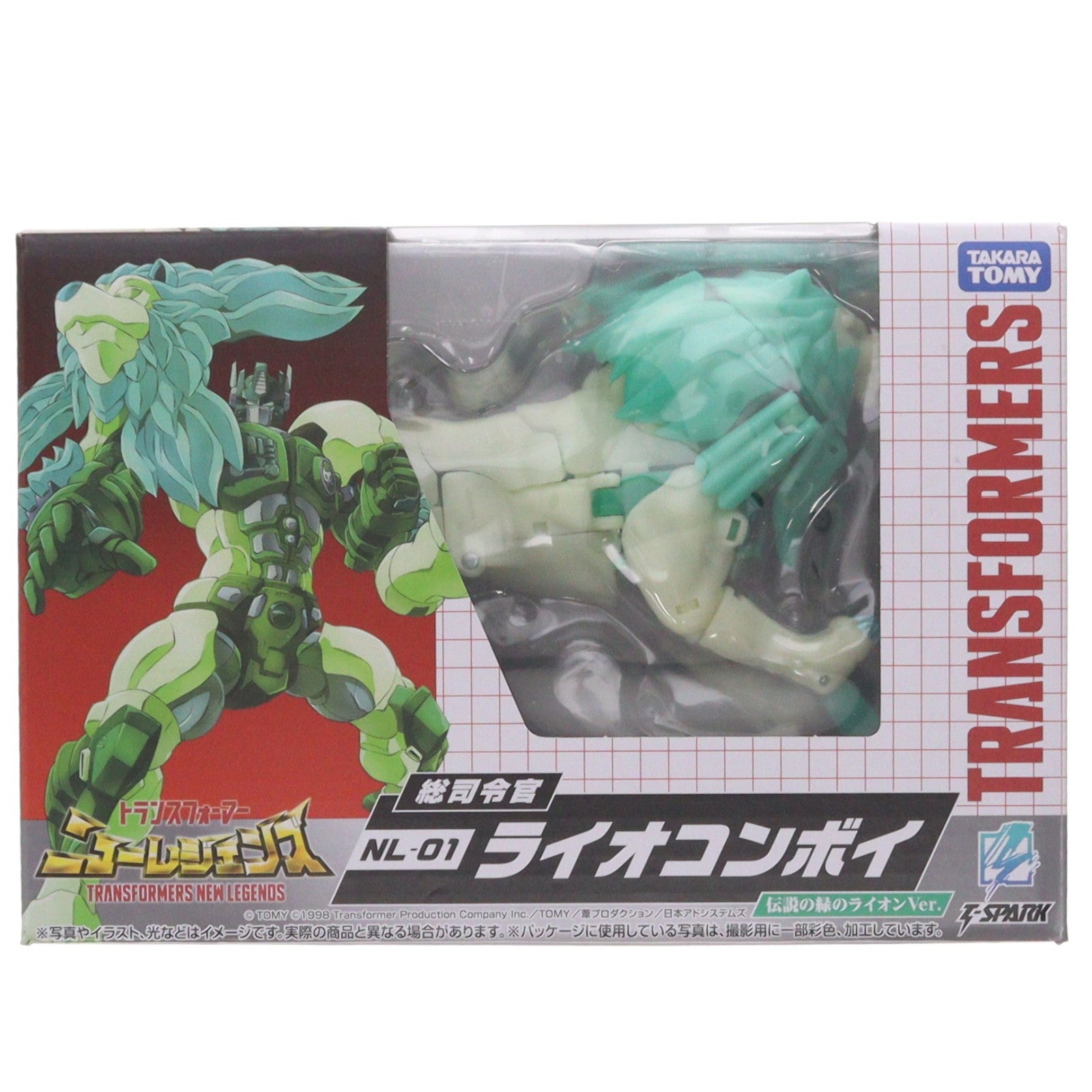 【中古即納】[TOY] T-SPARK トランスフォーマー ニューレジェンズ NL-01 ライオコンボイ 伝説の緑のライオンver. ビーストウォーズII 超生命体トランスフォーマー 完成トイ タカラトミー(20260731)