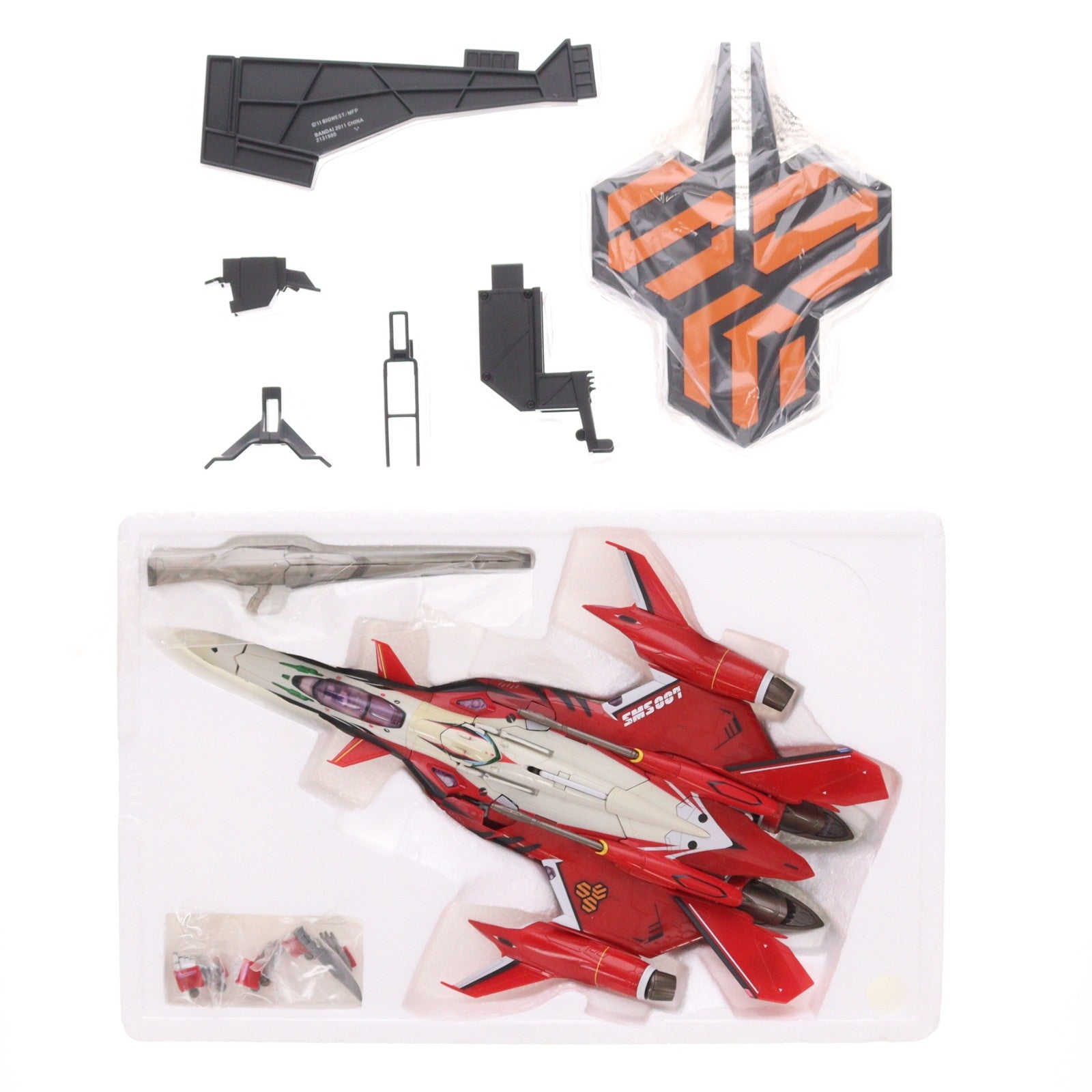 【中古即納】[TOY] 初期不良対応済 DX超合金 YF-29 デュランダルバルキリー(早乙女アルト機) 劇場版マクロスF 恋離飛翼～サヨナラノツバサ～ 完成トイ バンダイ(20160423)