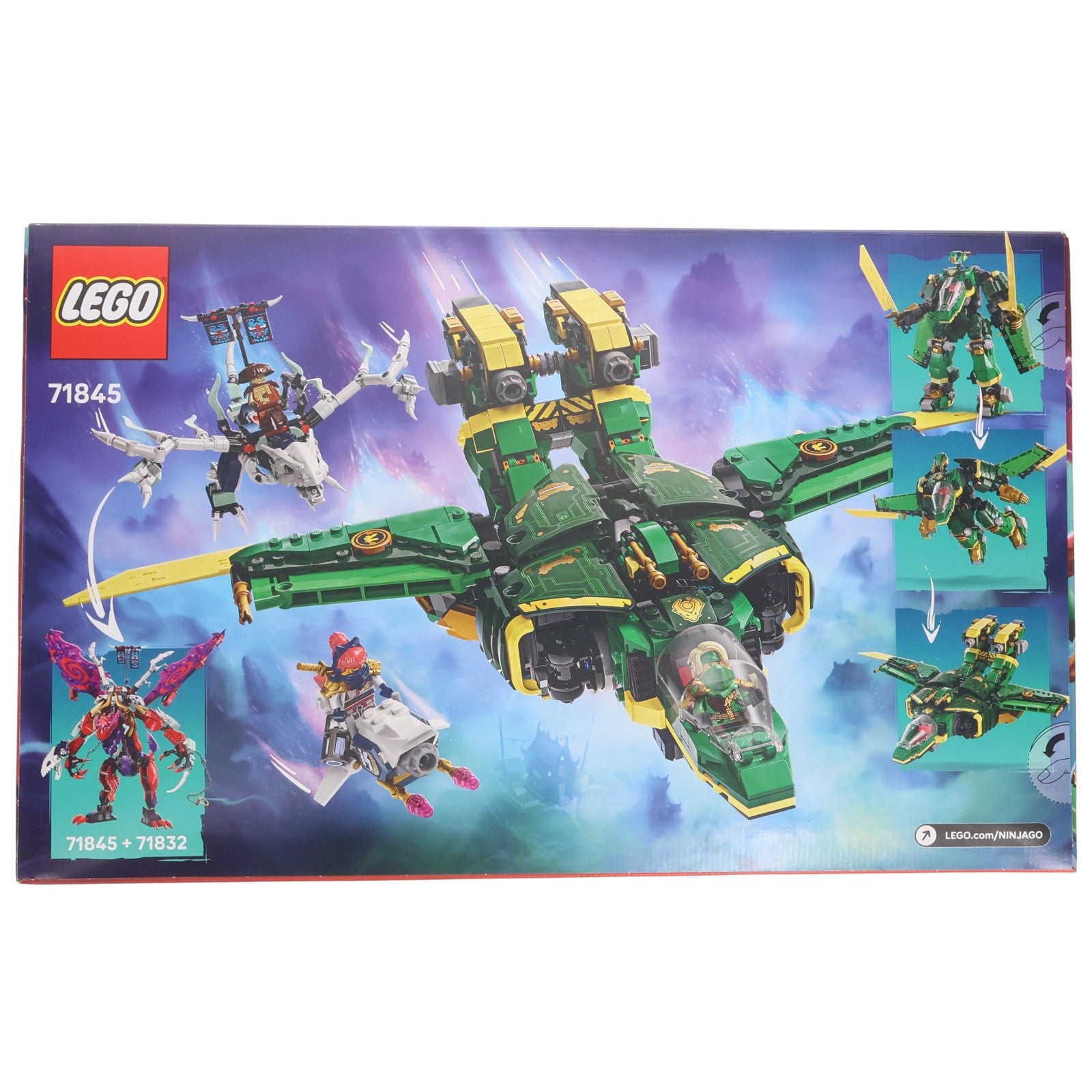 【中古即納】[TOY] LEGO NINJAGO(レゴ ニンジャゴー) 71845 ロイドのグリーン・ジェットメカ 組立トイ LEGO(レゴ)(20250601)