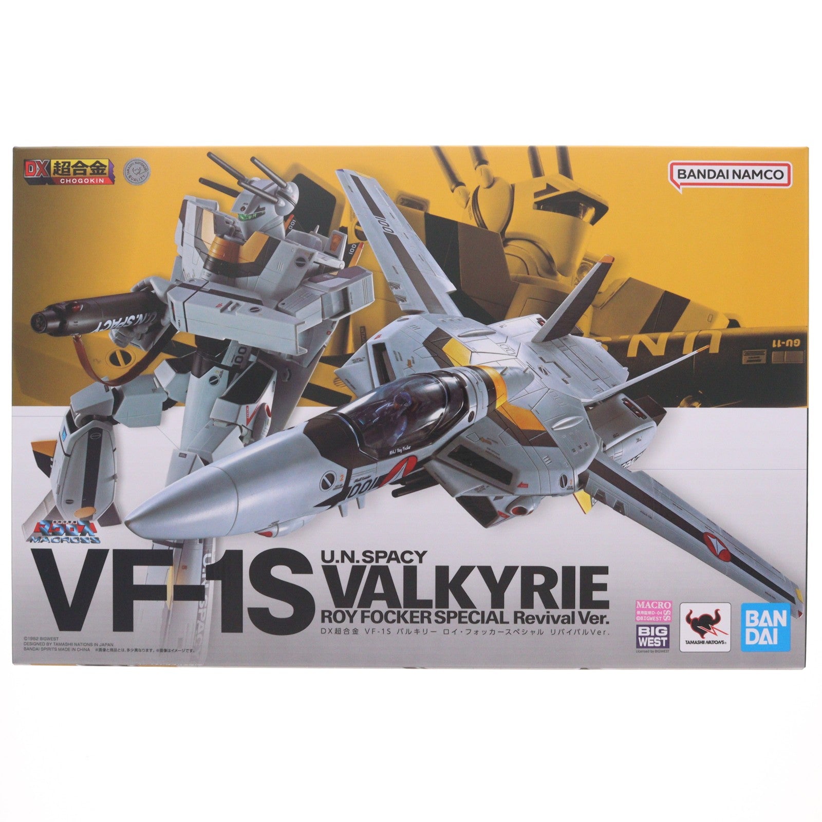 【中古即納】[TOY] DX超合金 VF-1S バルキリー ロイ・フォッカースペシャル リバイバルVer. 超時空要塞マクロス 完成トイ バンダイスピリッツ(20260808)