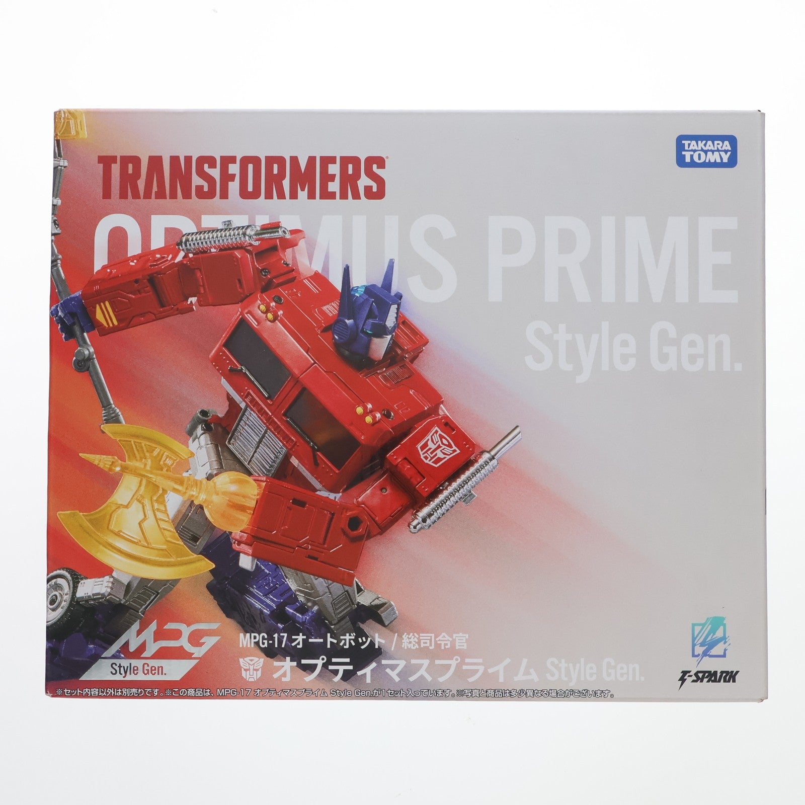 【中古即納】[TOY] T-SPARK トランスフォーマー マスターピースG MPG-17 オプティマスプライム Style Gen.(スタイルジェネレーション) 完成トイ タカラトミー(20260131)